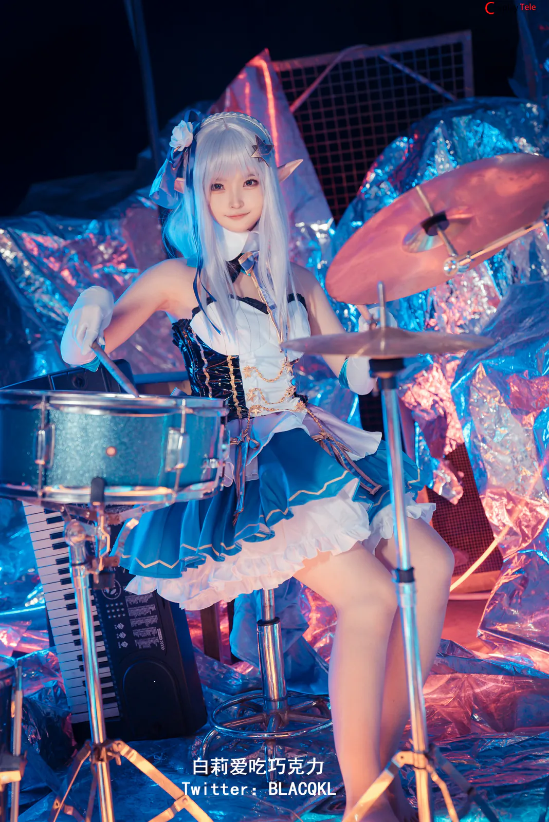 Blacqkl (白莉爱吃巧克力) cosplay Emilia – Re:Zero “62 photos” 第38张图