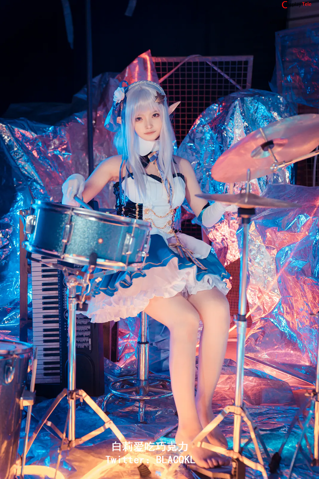 Blacqkl (白莉爱吃巧克力) cosplay Emilia – Re:Zero “62 photos” 第40张图