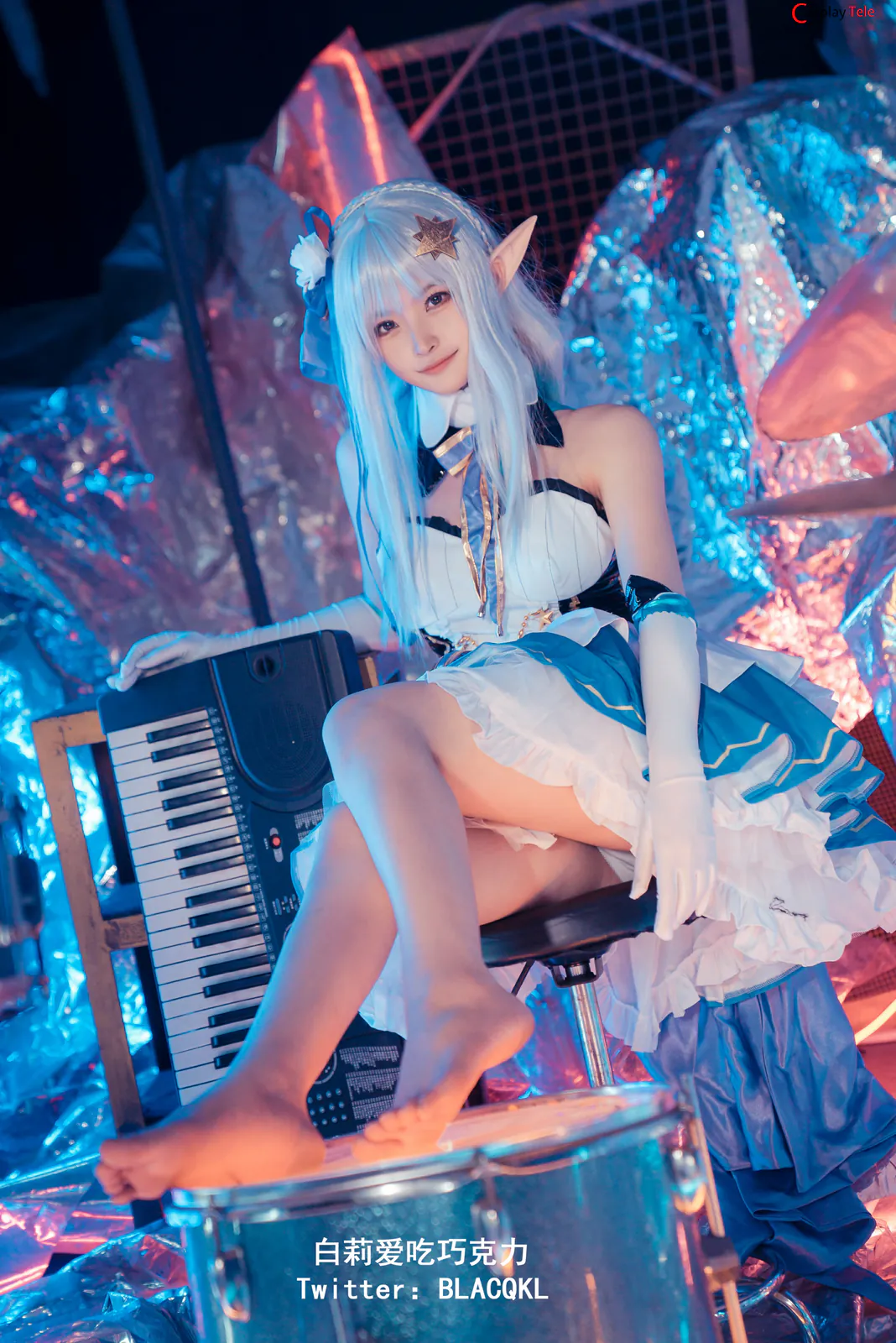 Blacqkl (白莉爱吃巧克力) cosplay Emilia – Re:Zero “62 photos” 第44张图