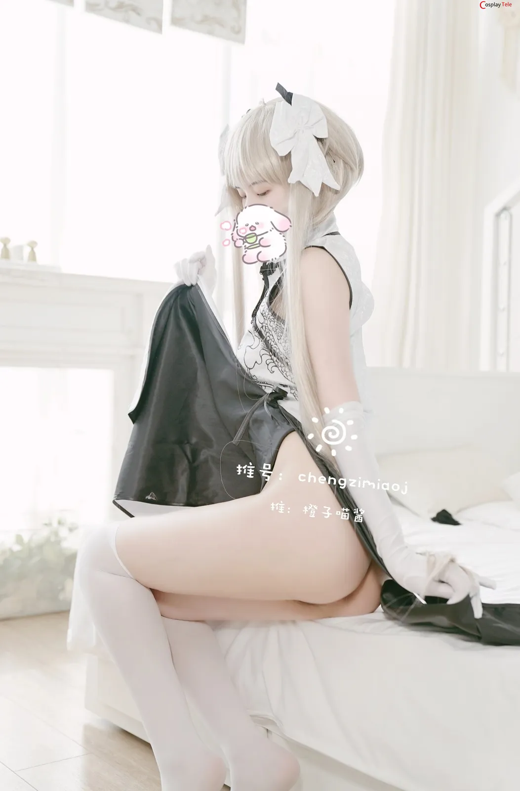 Chengzimiaoj (橙子喵酱) cosplay Sora Kasugano Cheongsam – Yosuga no Sora “34 photos” 第27张图