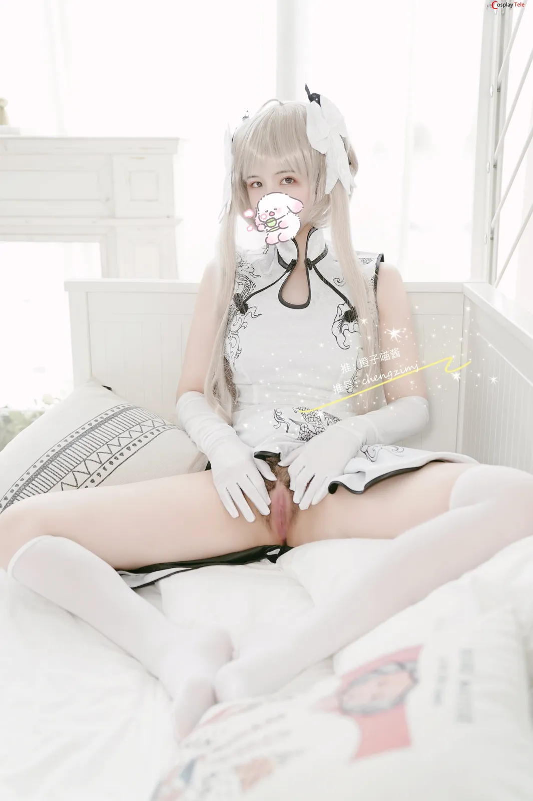 Chengzimiaoj (橙子喵酱) cosplay Sora Kasugano Cheongsam – Yosuga no Sora “34 photos” 第8张图