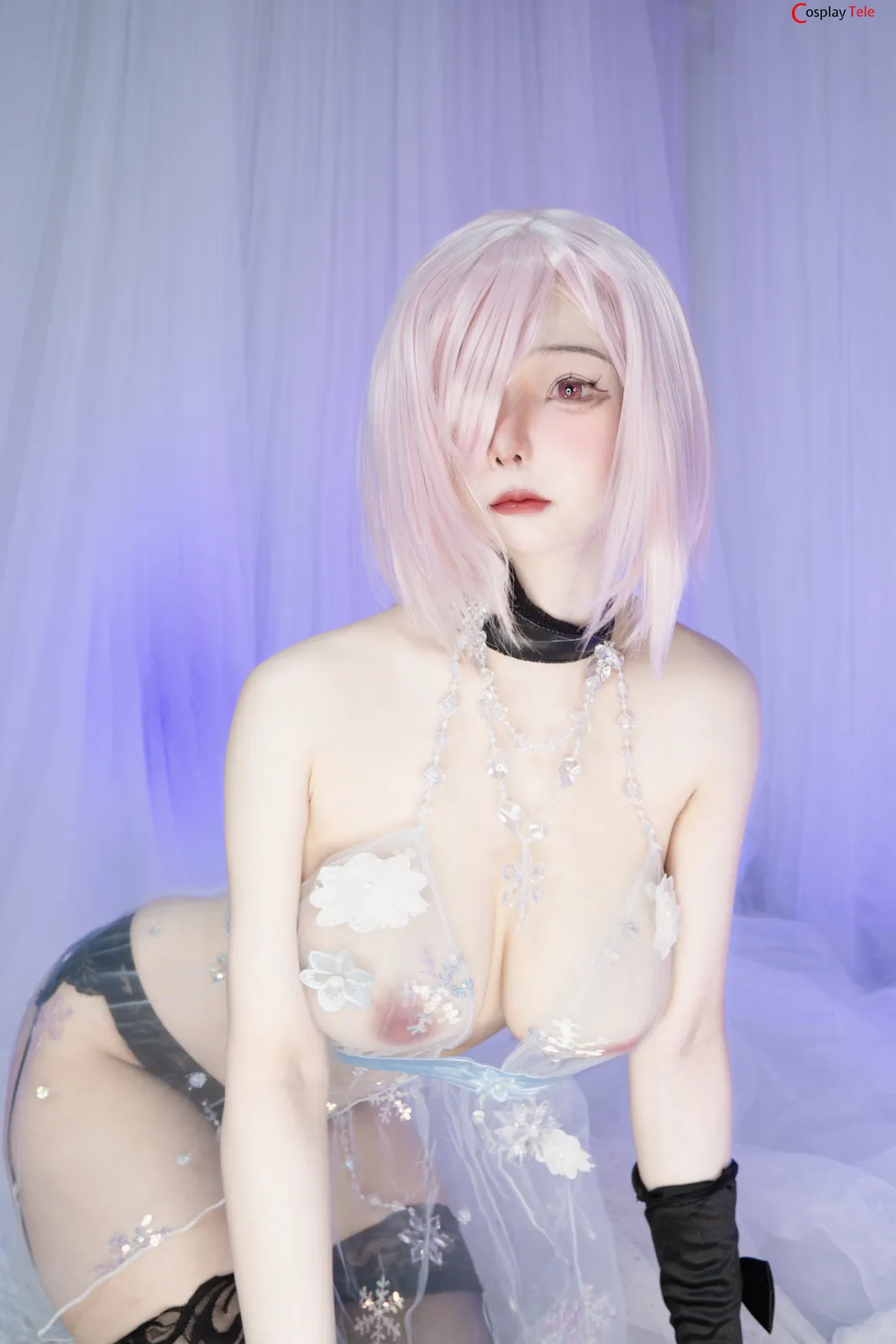 Neko-chan cosplay Mashu Kyrielight Ice Princess – Fate/Grand Order “25 photos” 第6张图