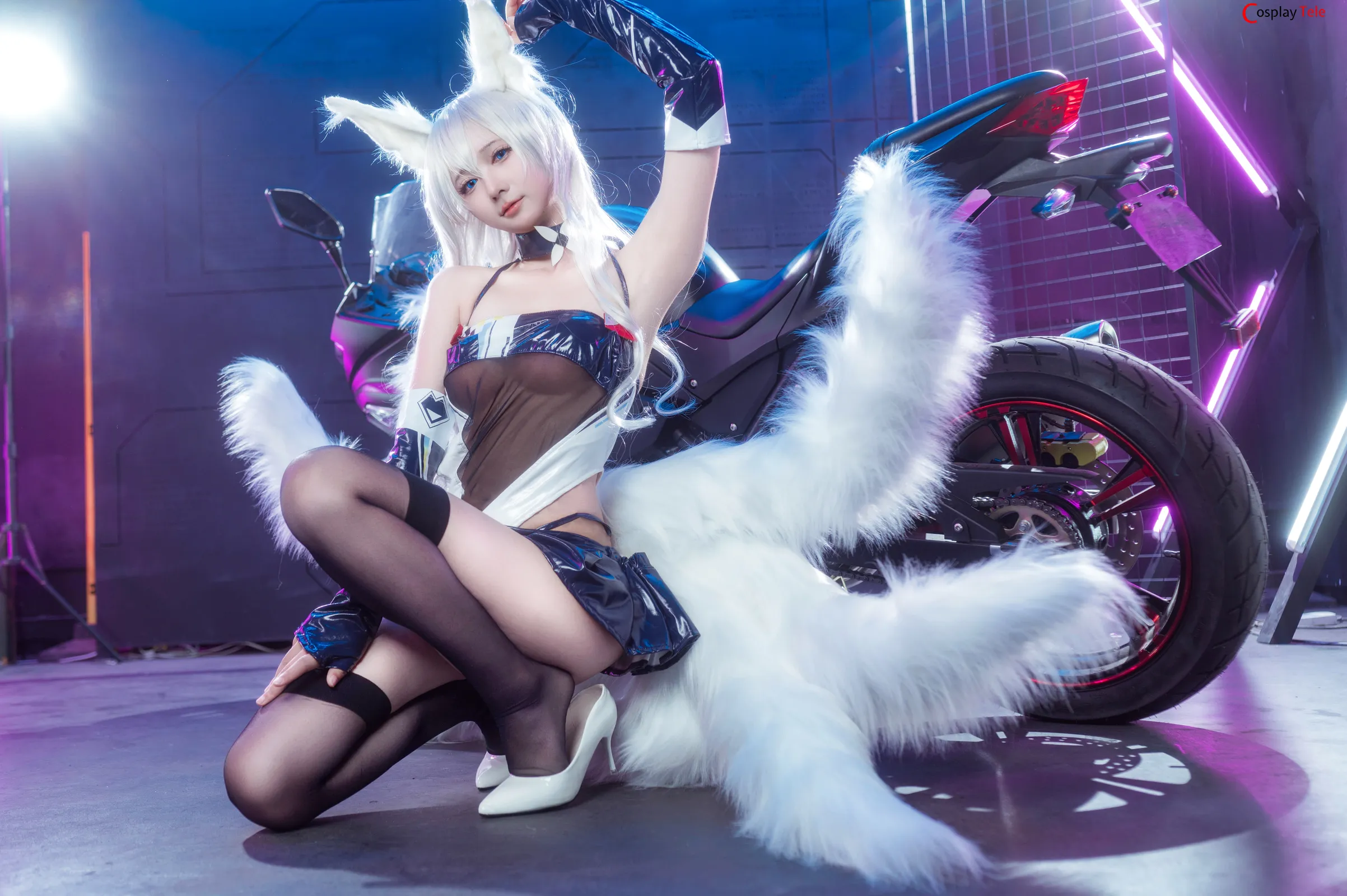 艾西aiwest and 仙九Airi cosplay Baltimore and Shinano Racing Queen – Azur Lane “47 photos” 第13张图