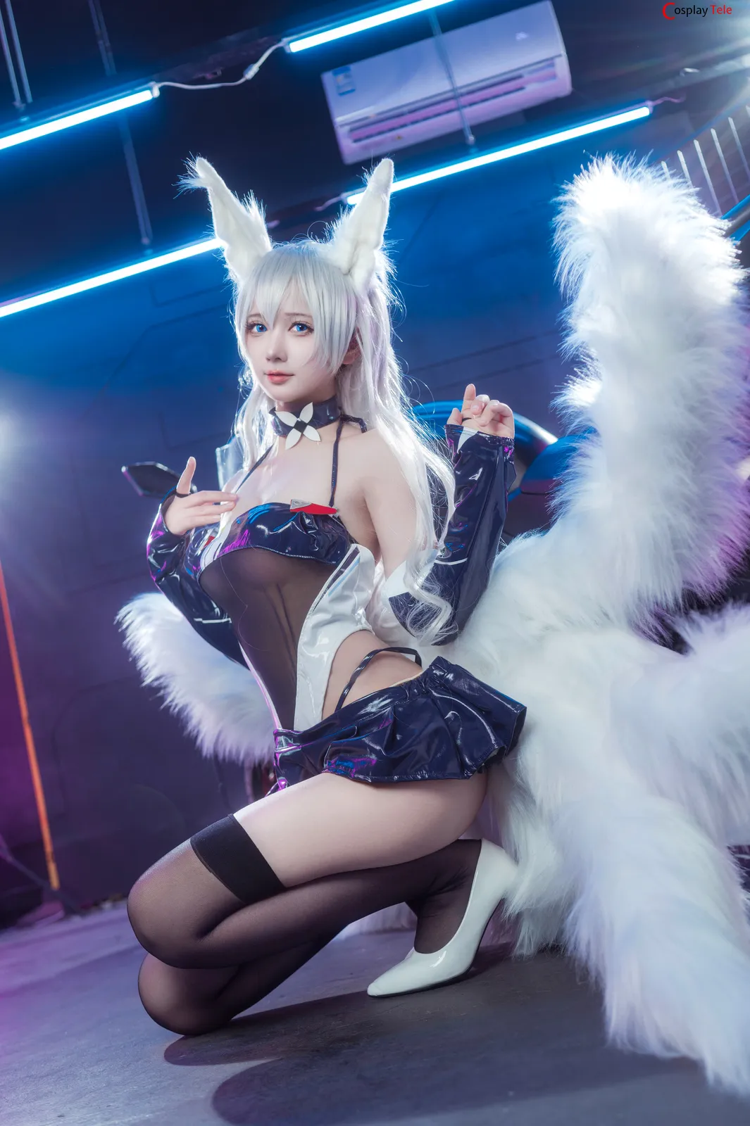 艾西aiwest and 仙九Airi cosplay Baltimore and Shinano Racing Queen – Azur Lane “47 photos” 第14张图
