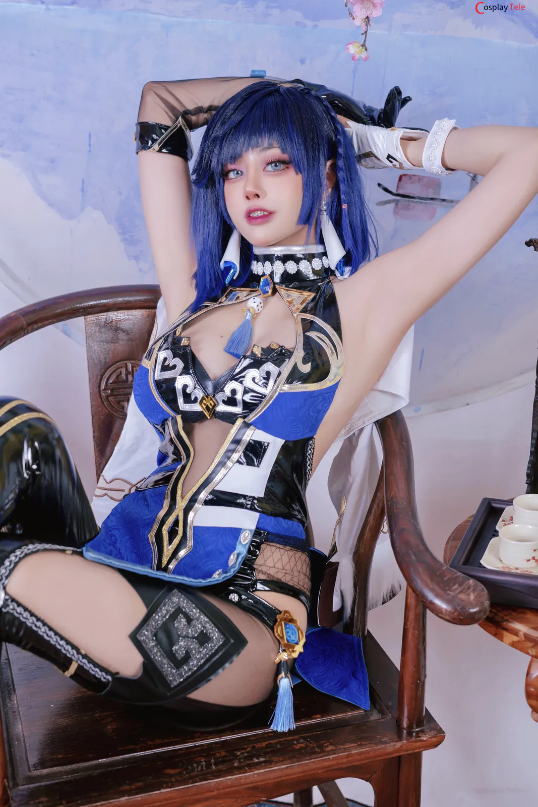 Byoru (ビョル) cosplay Yelan – Genshin Impact “80 photos and 9 videos” 第6张图