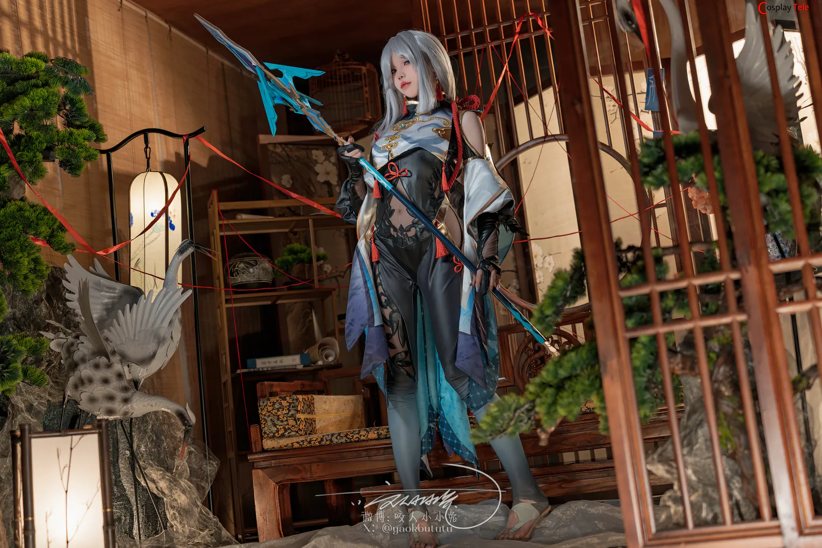 咬一口兔娘ovo (Yaokoututu) cosplay Shenhe – Genshin Impact “73 photos and 1 video” 第2张图