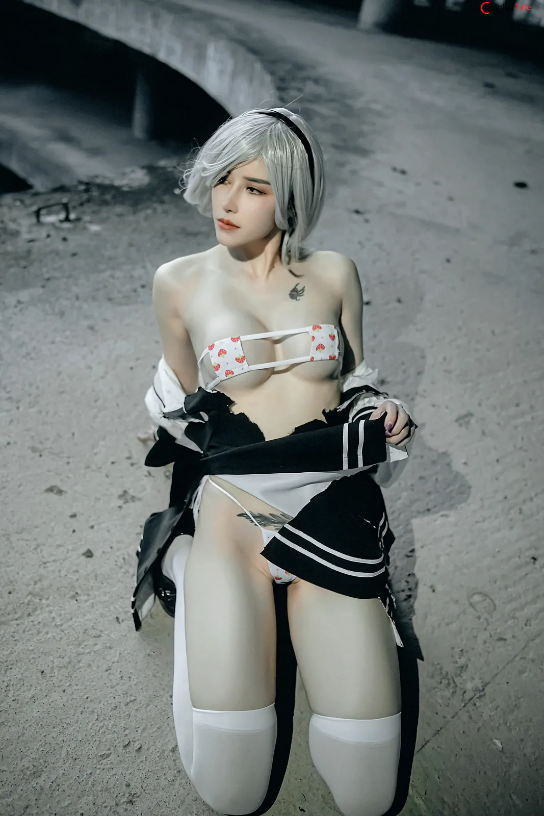 鹿八岁baby (baby-LuLu) cosplay 2B – Nier:Automata “97 photos and 1 videos” 第12张图