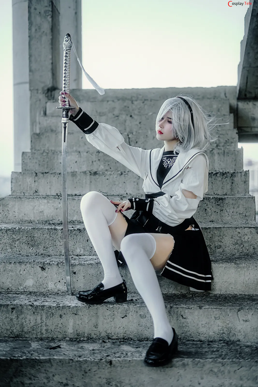 鹿八岁baby (baby-LuLu) cosplay 2B – Nier:Automata “97 photos and 1 videos” 第6张图