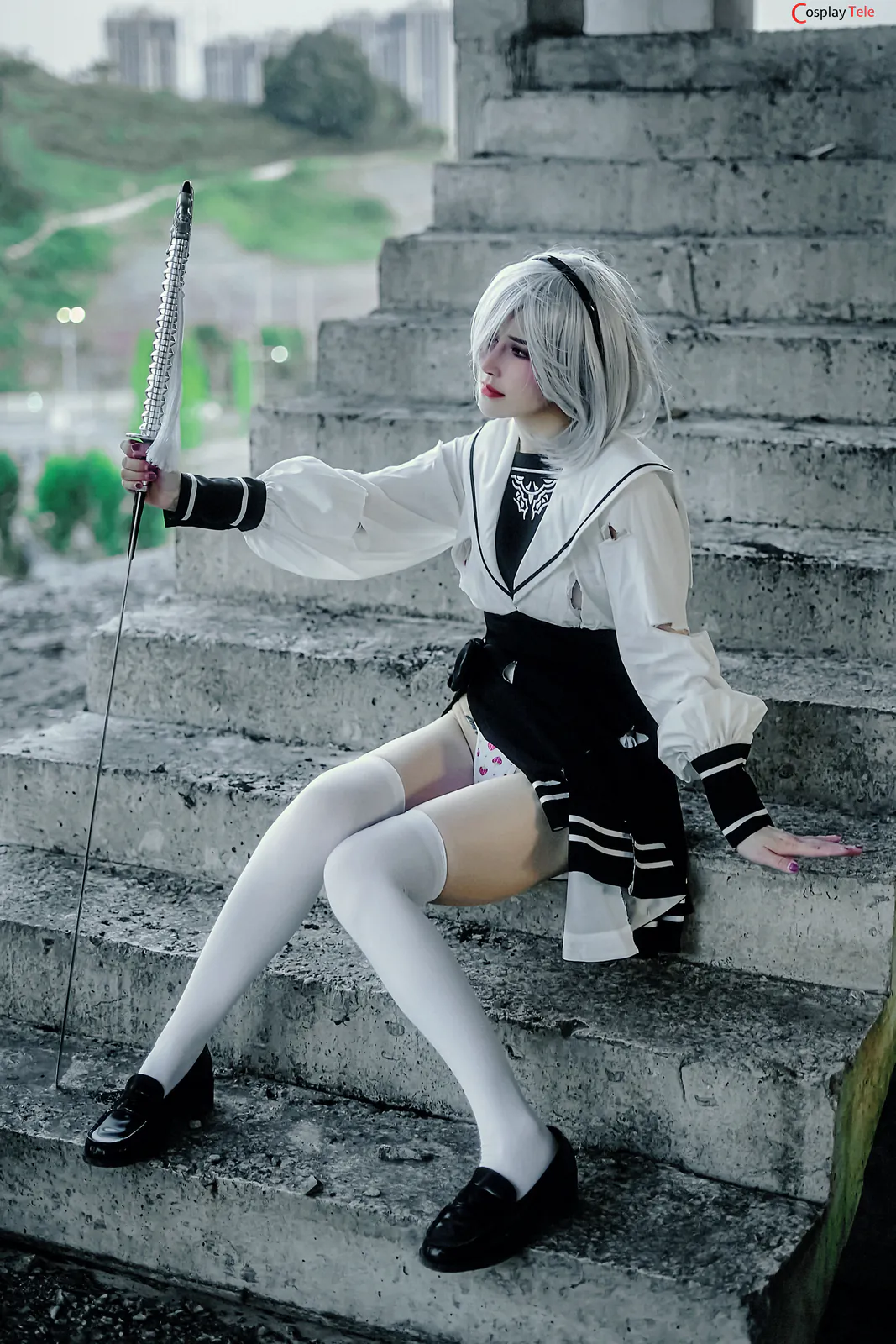鹿八岁baby (baby-LuLu) cosplay 2B – Nier:Automata “97 photos and 1 videos” 第7张图