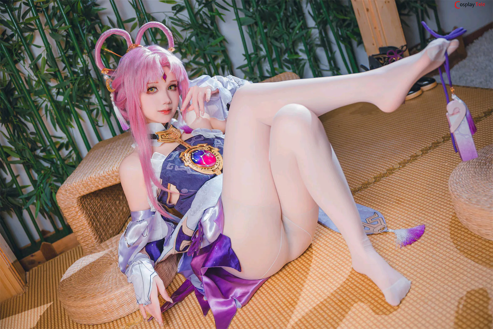 雪晴Astra (雪晴嘟嘟) cosplay Fu Xuan – Honkai:Star Rail “66 photos” 第1张图