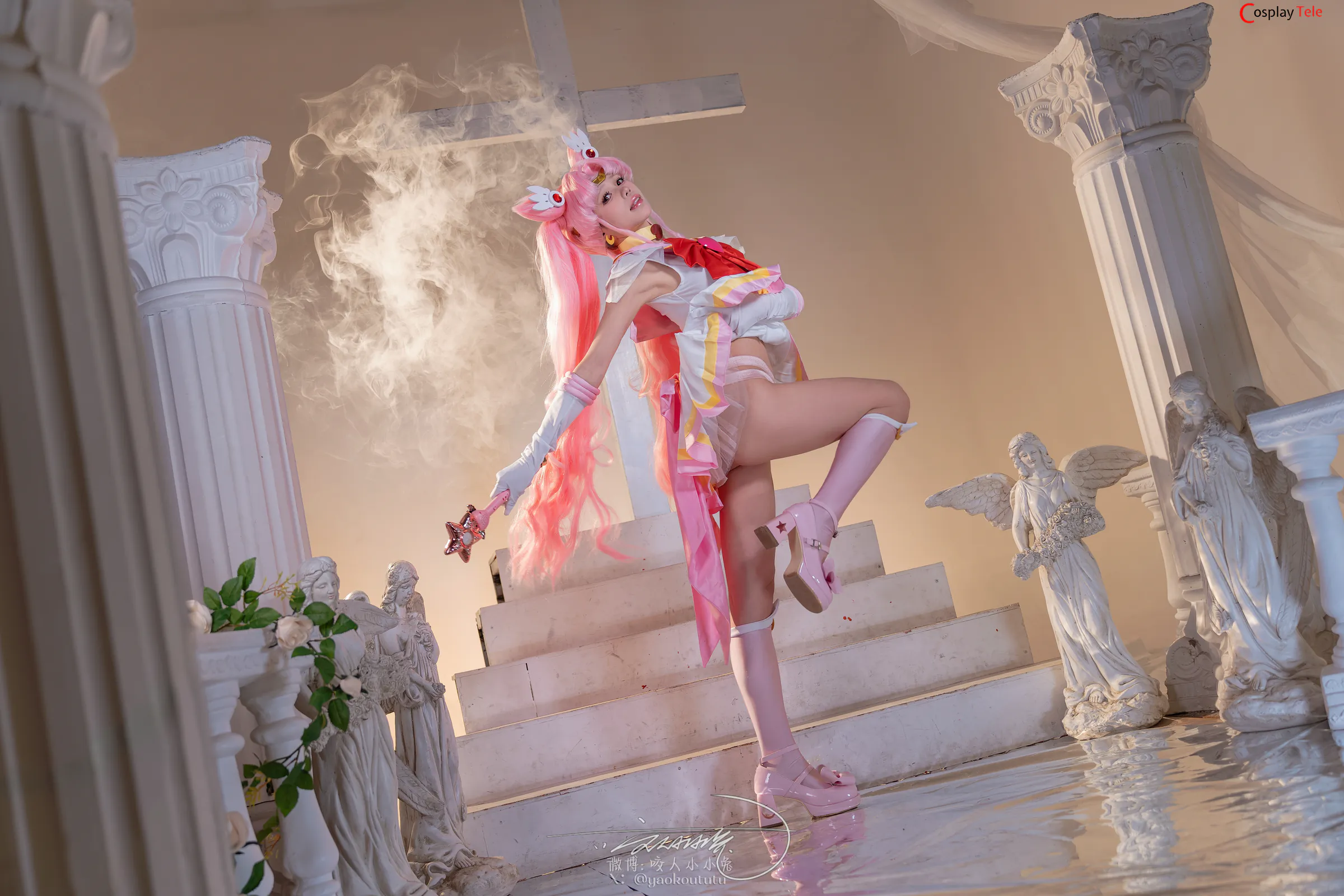 咬一口兔娘ovo (Yaokoututu) cosplay Chibiusa Tsukino – Sailor Moon “74 photos and 1 video” 第22张图