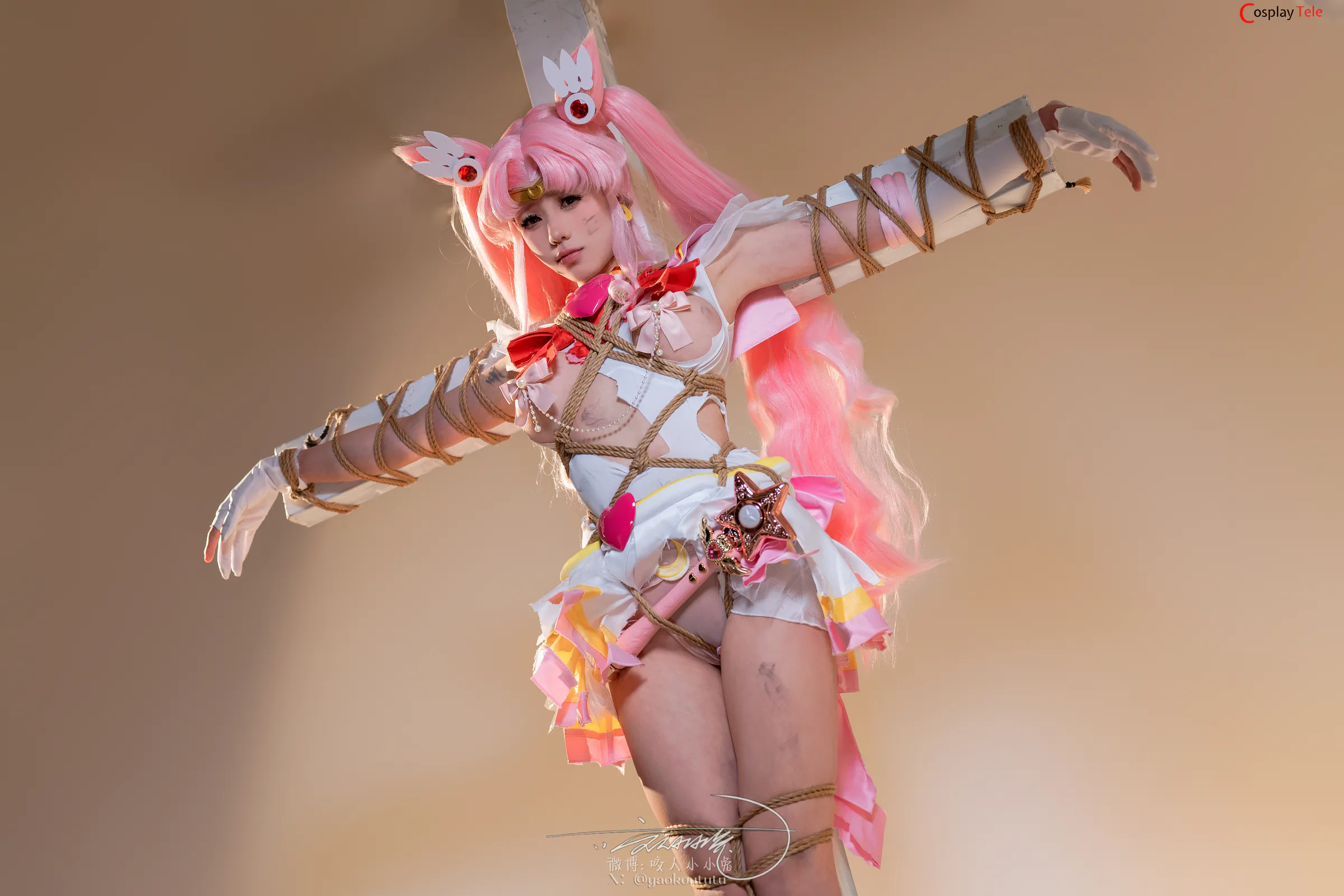 咬一口兔娘ovo (Yaokoututu) cosplay Chibiusa Tsukino – Sailor Moon “74 photos and 1 video” 第37张图