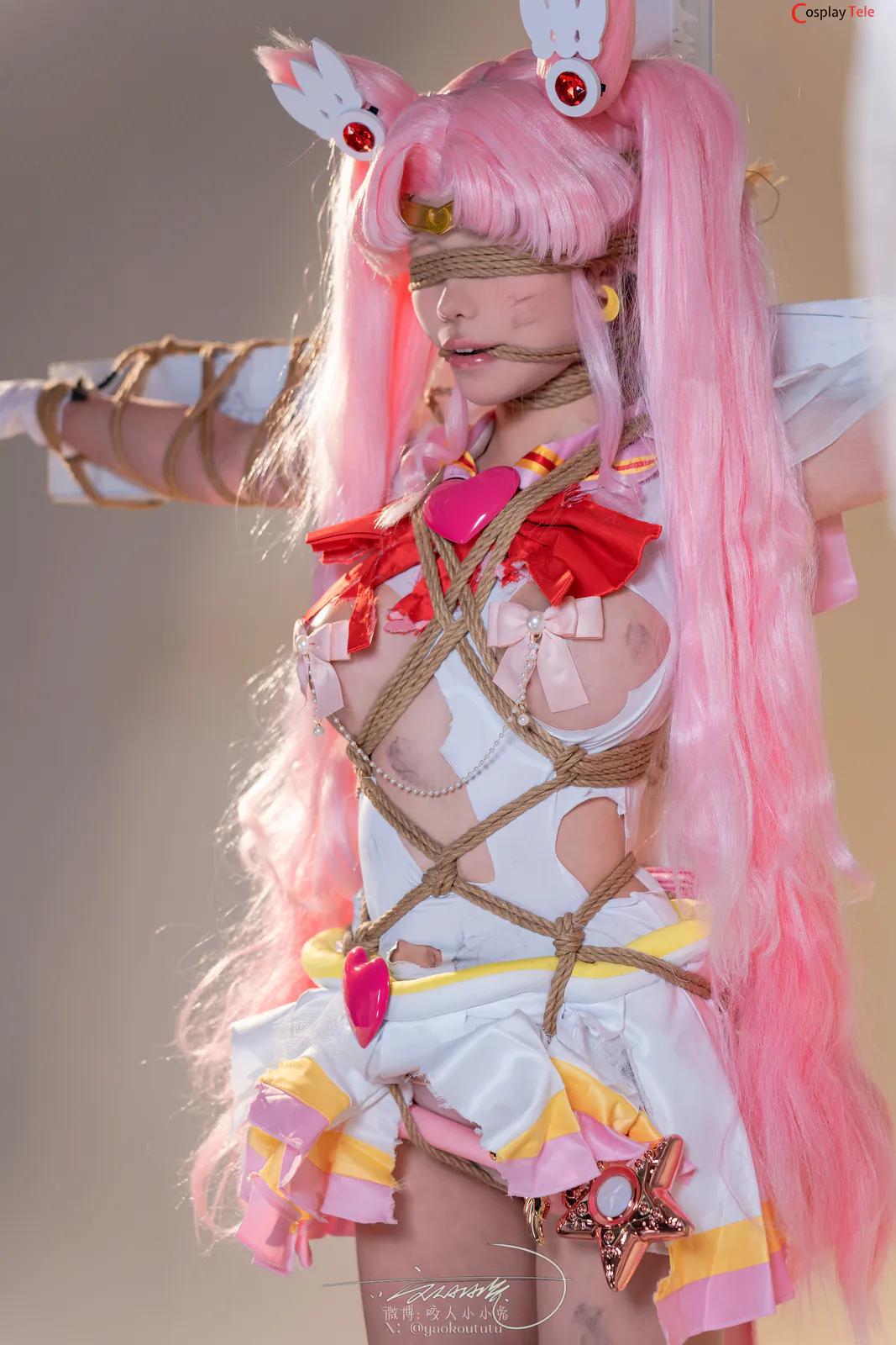咬一口兔娘ovo (Yaokoututu) cosplay Chibiusa Tsukino – Sailor Moon “74 photos and 1 video” 第41张图