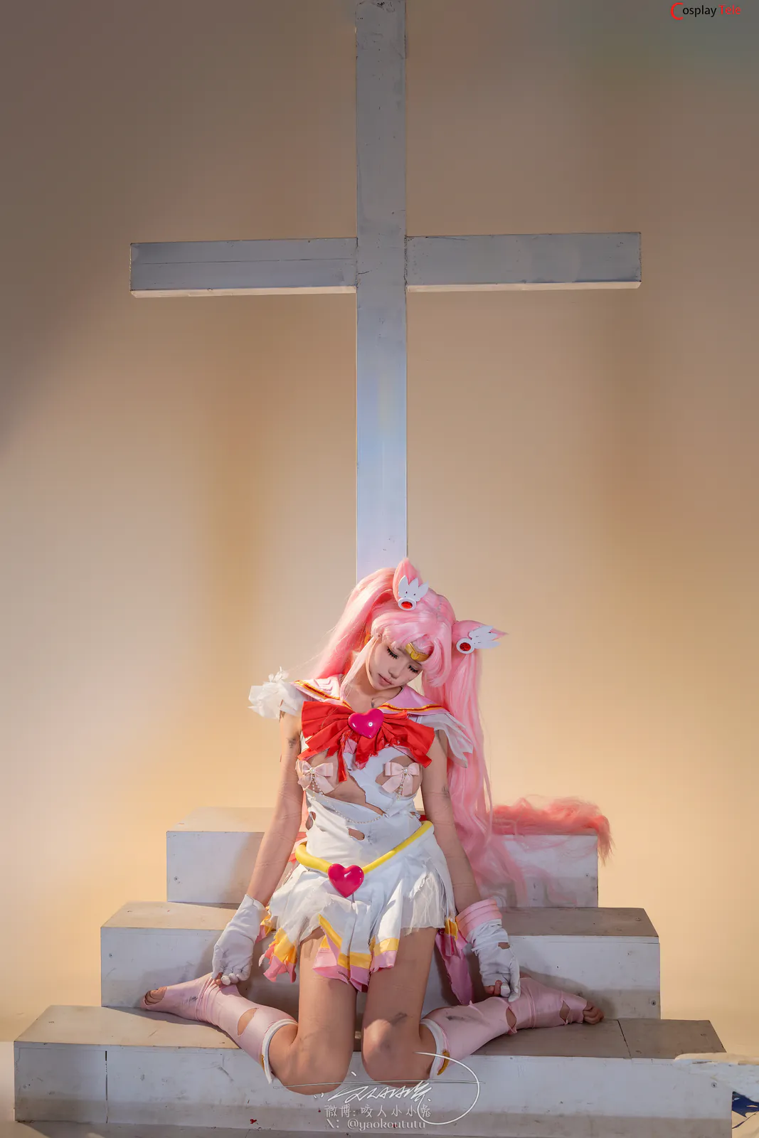 咬一口兔娘ovo (Yaokoututu) cosplay Chibiusa Tsukino – Sailor Moon “74 photos and 1 video” 第44张图