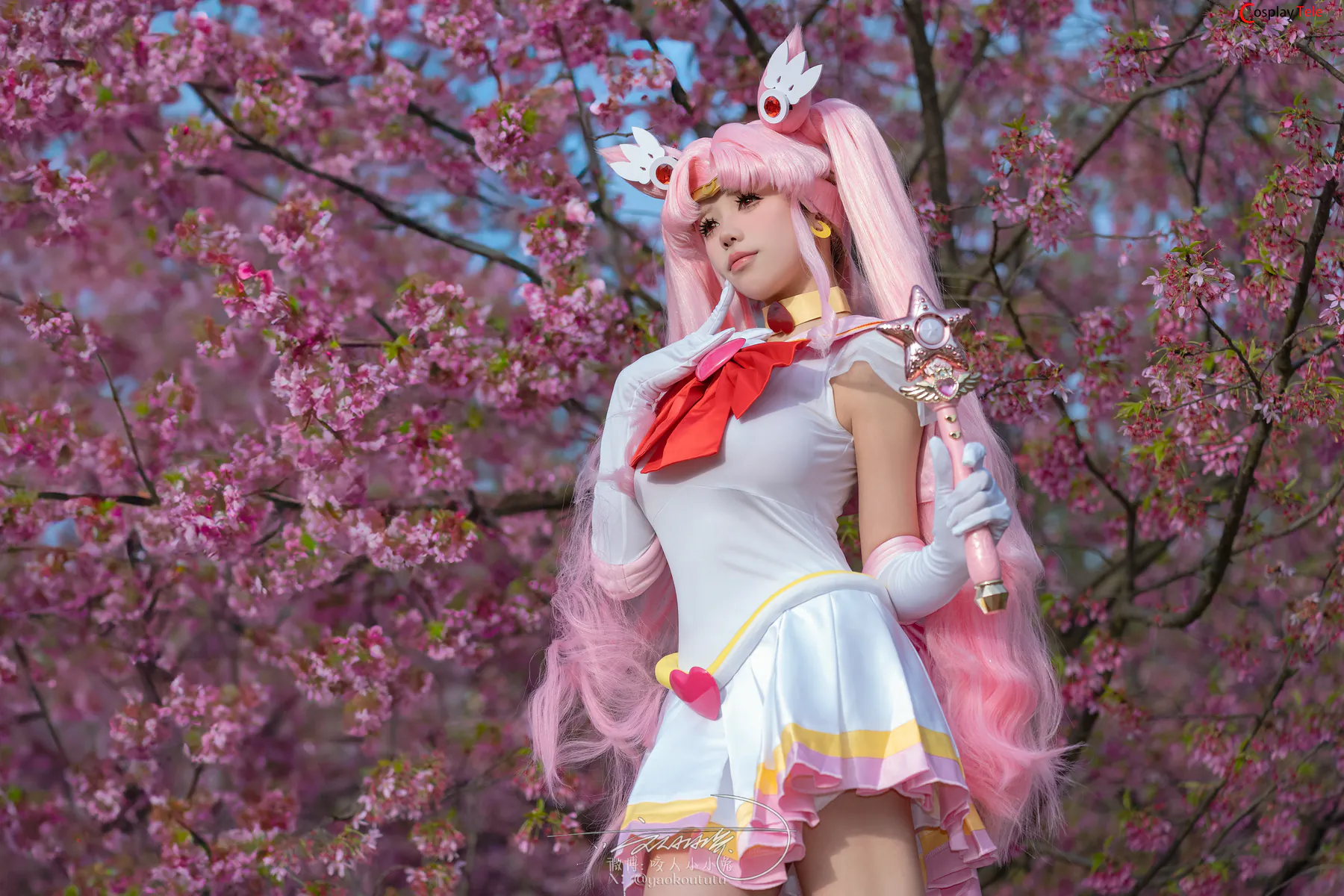 咬一口兔娘ovo (Yaokoututu) cosplay Chibiusa Tsukino – Sailor Moon “74 photos and 1 video” 第4张图