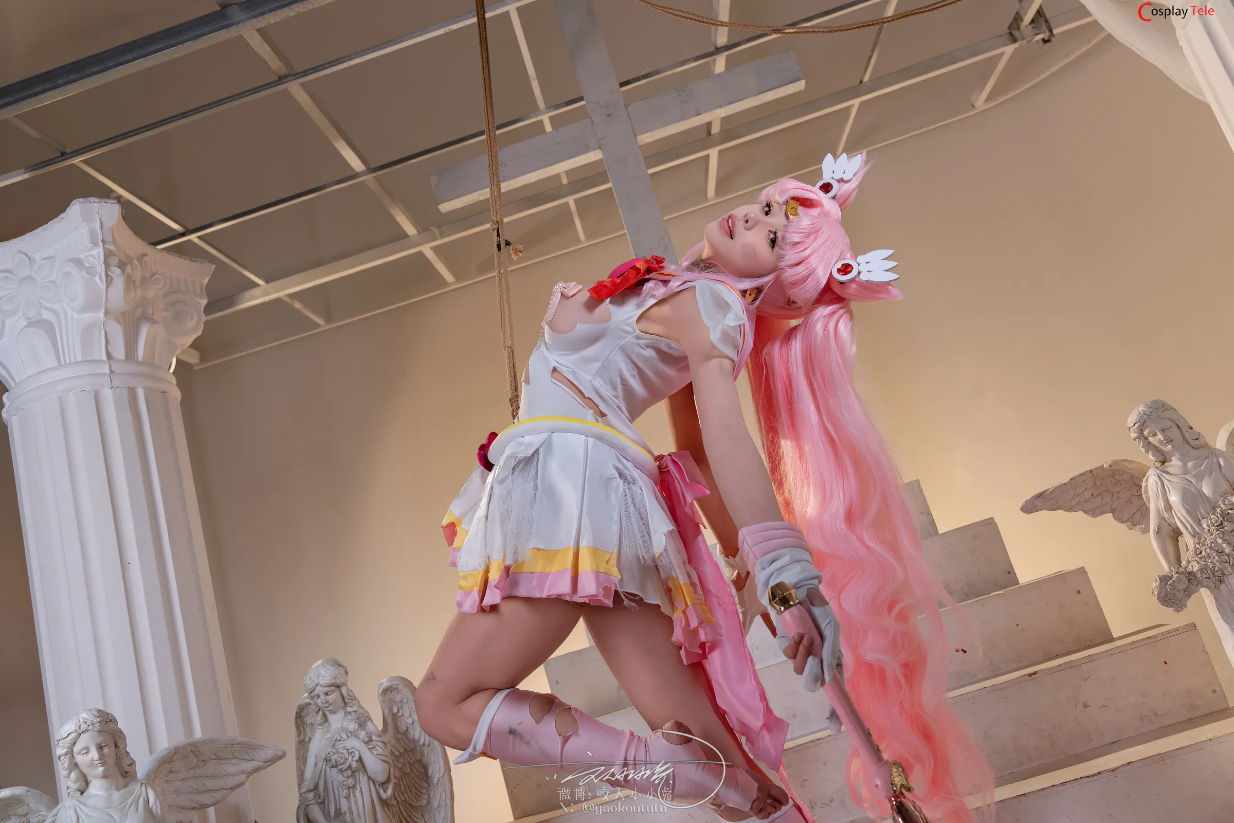 咬一口兔娘ovo (Yaokoututu) cosplay Chibiusa Tsukino – Sailor Moon “74 photos and 1 video” 第53张图