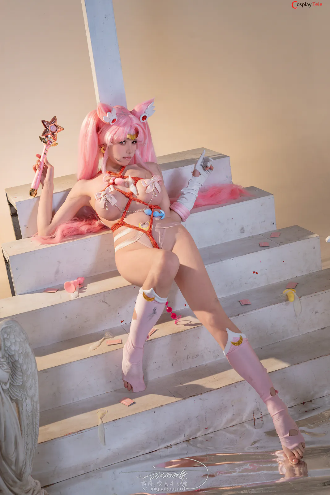 咬一口兔娘ovo (Yaokoututu) cosplay Chibiusa Tsukino – Sailor Moon “74 photos and 1 video” 第67张图