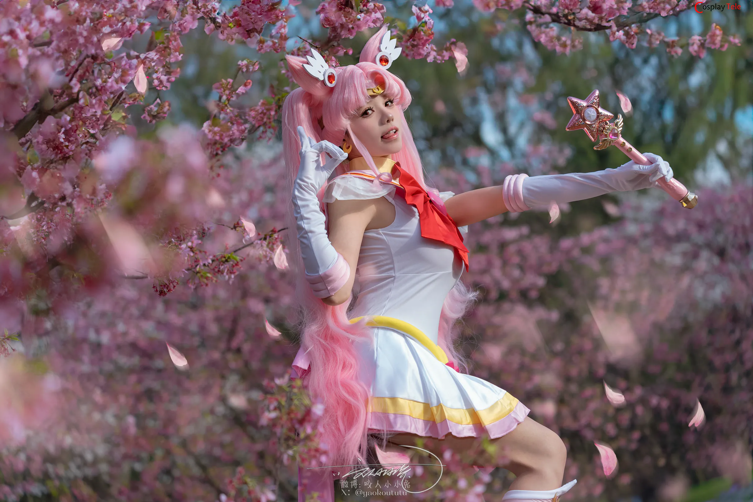 咬一口兔娘ovo (Yaokoututu) cosplay Chibiusa Tsukino – Sailor Moon “74 photos and 1 video” 第6张图