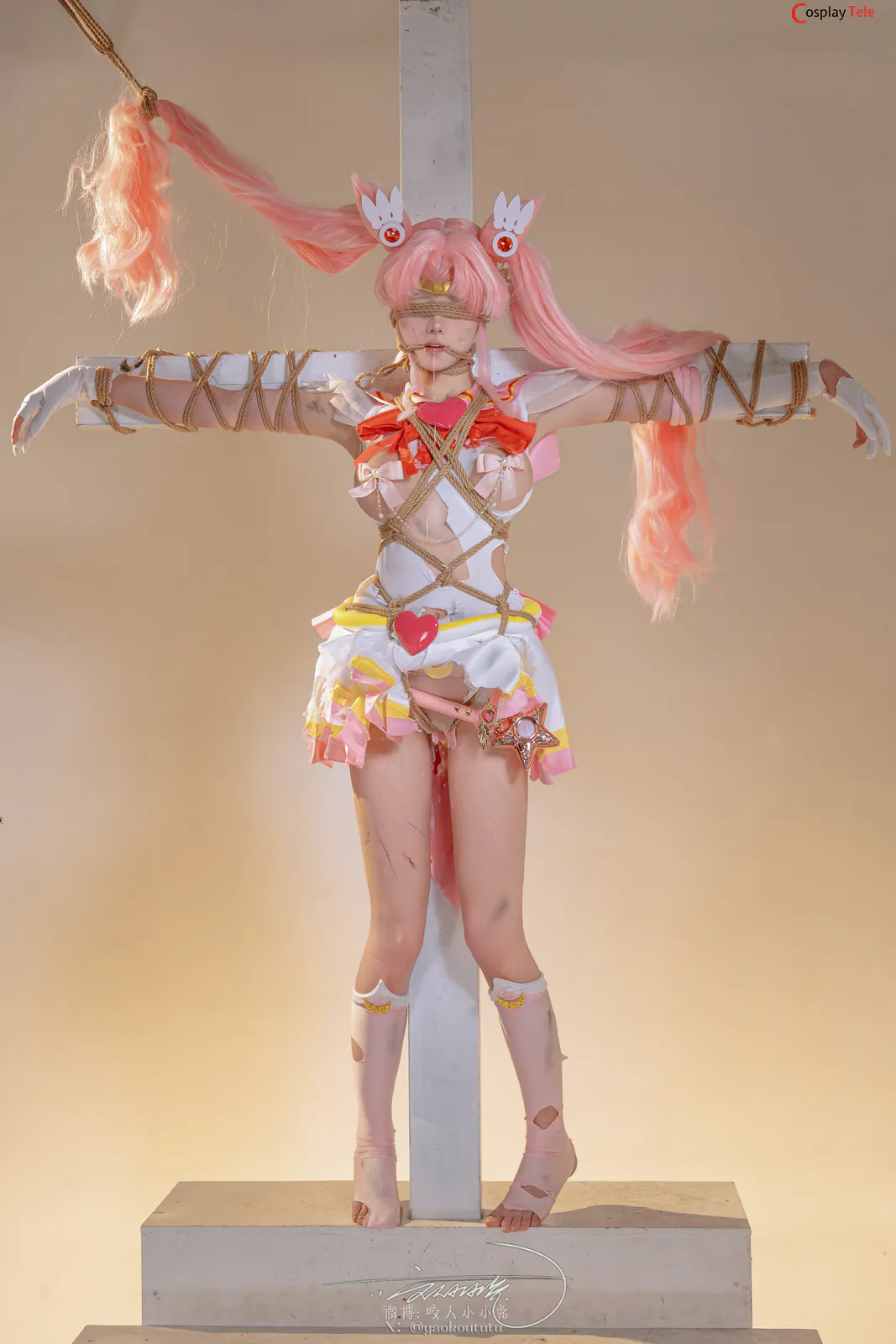 咬一口兔娘ovo (Yaokoututu) cosplay Chibiusa Tsukino – Sailor Moon “74 photos and 1 video” 第74张图
