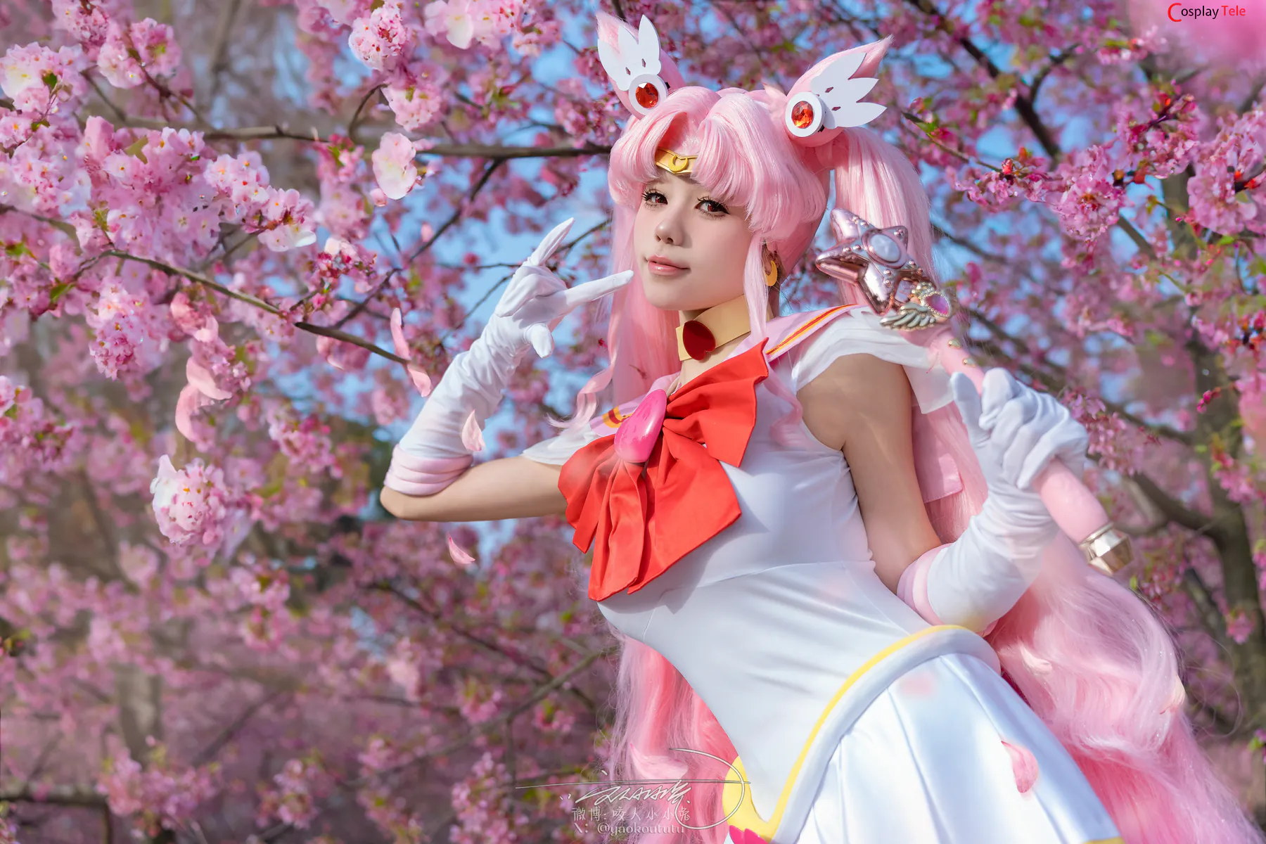 咬一口兔娘ovo (Yaokoututu) cosplay Chibiusa Tsukino – Sailor Moon “74 photos and 1 video” 第7张图