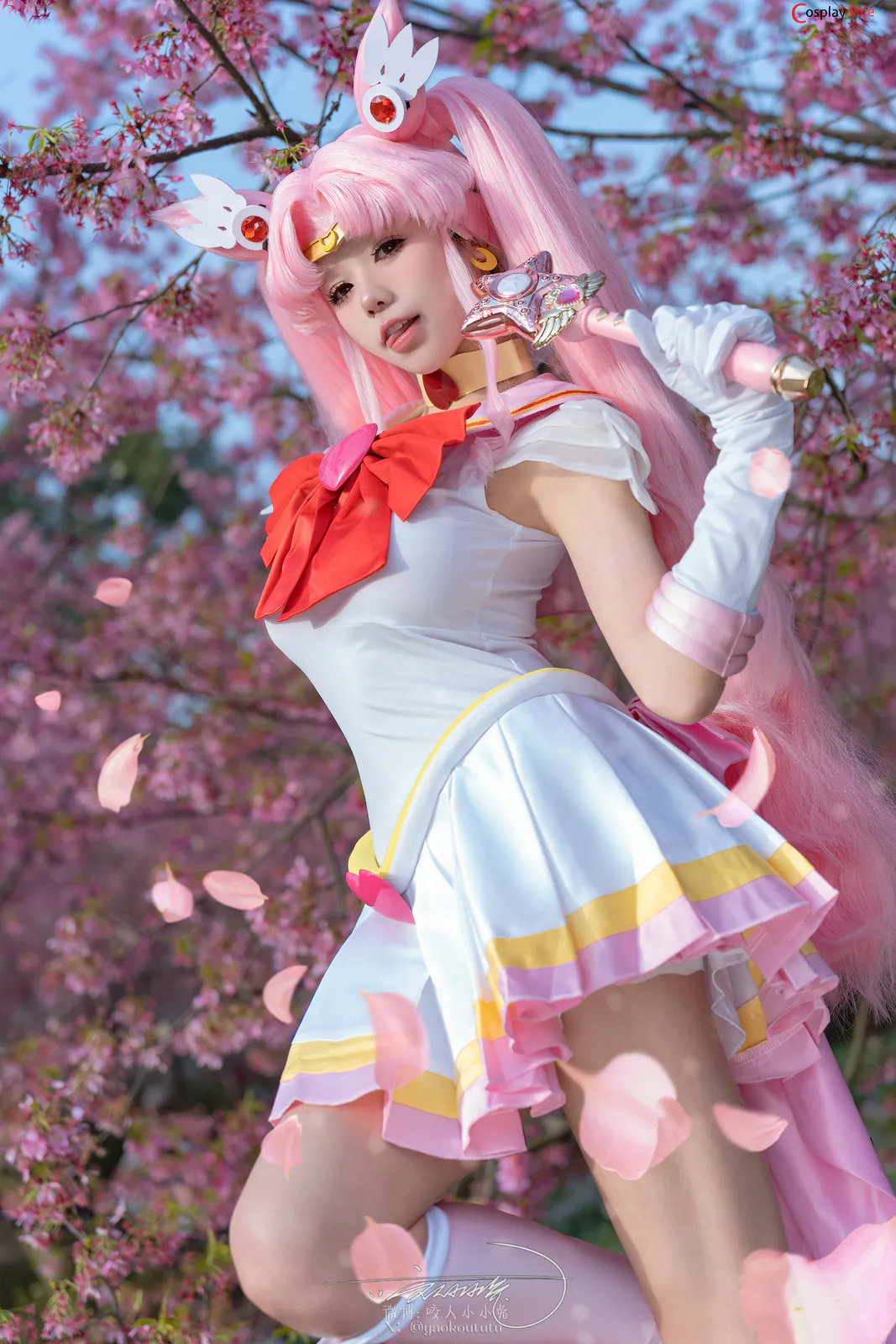 咬一口兔娘ovo (Yaokoututu) cosplay Chibiusa Tsukino – Sailor Moon “74 photos and 1 video” 第8张图