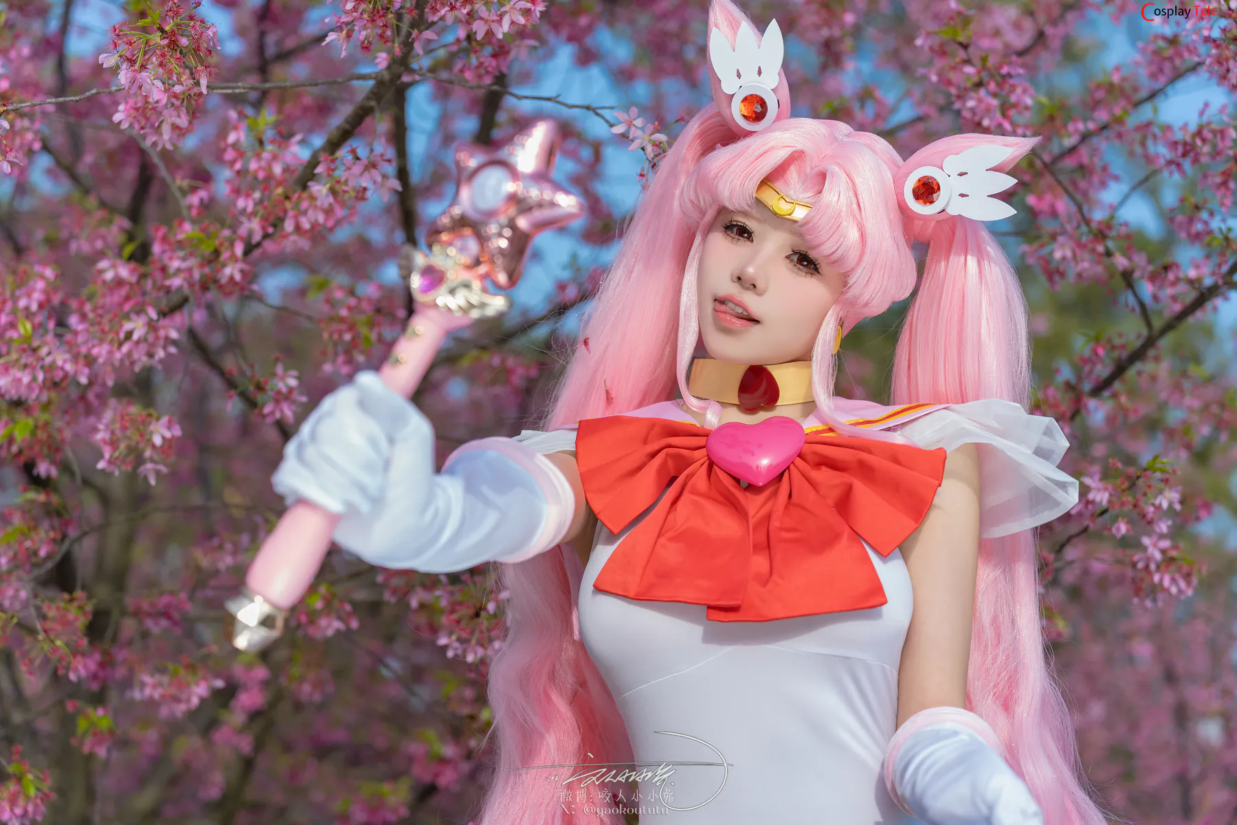 咬一口兔娘ovo (Yaokoututu) cosplay Chibiusa Tsukino – Sailor Moon “74 photos and 1 video” 第9张图