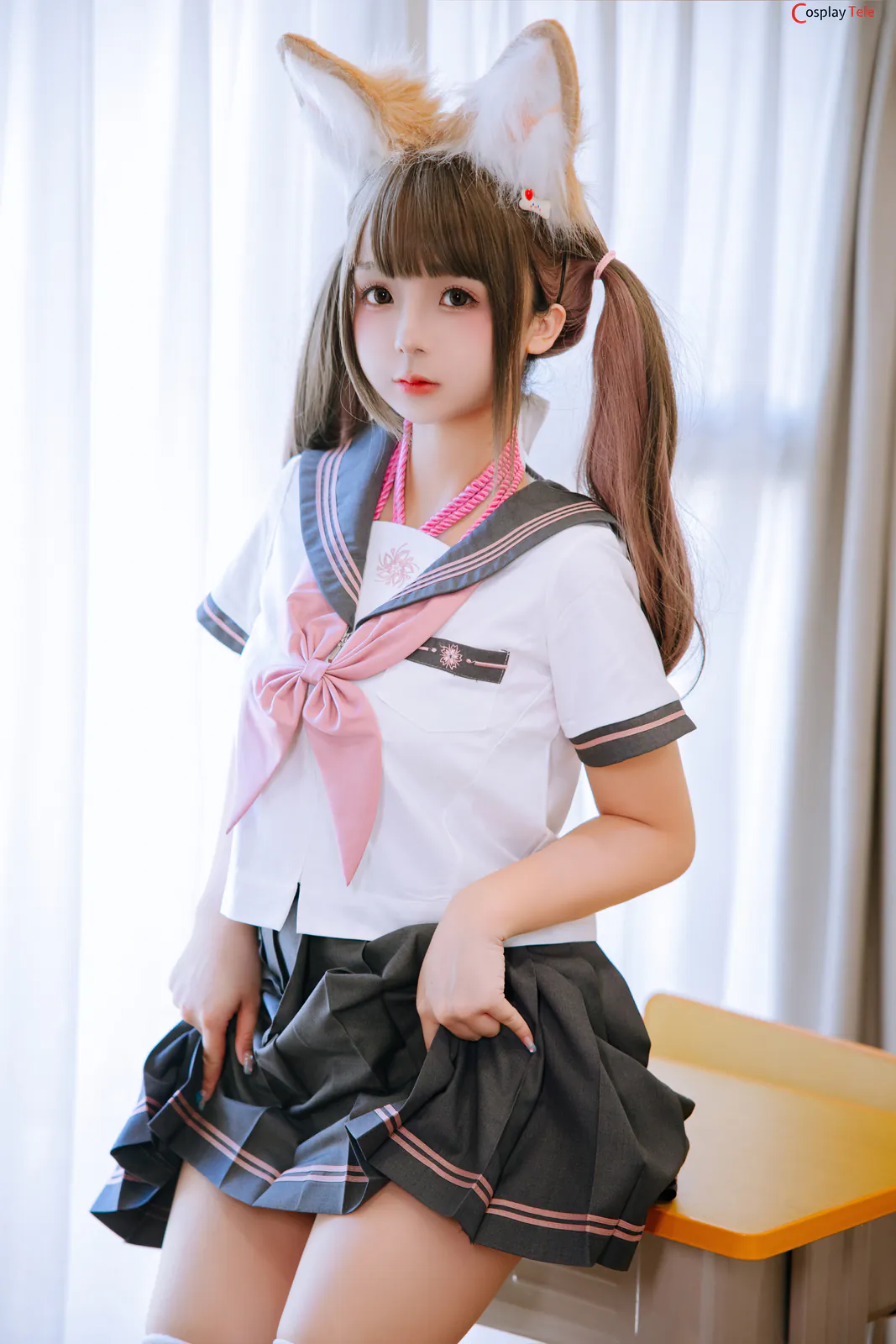 Rinaijiao-(日奈娇) – Desk Bundling “150 photos and 3 videos” 第5张图