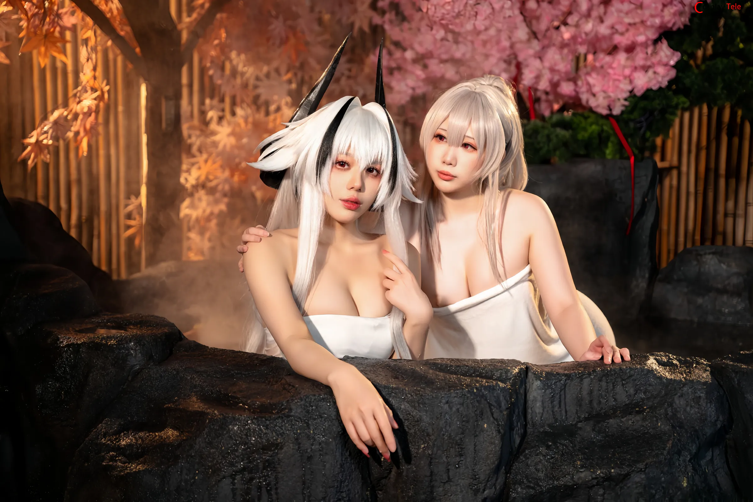 九言 (Jiu Yan) and 小瑶幺幺 (xiaoyaoyaoyao12) – Blue Hot Spring “65 photos” 第3张图