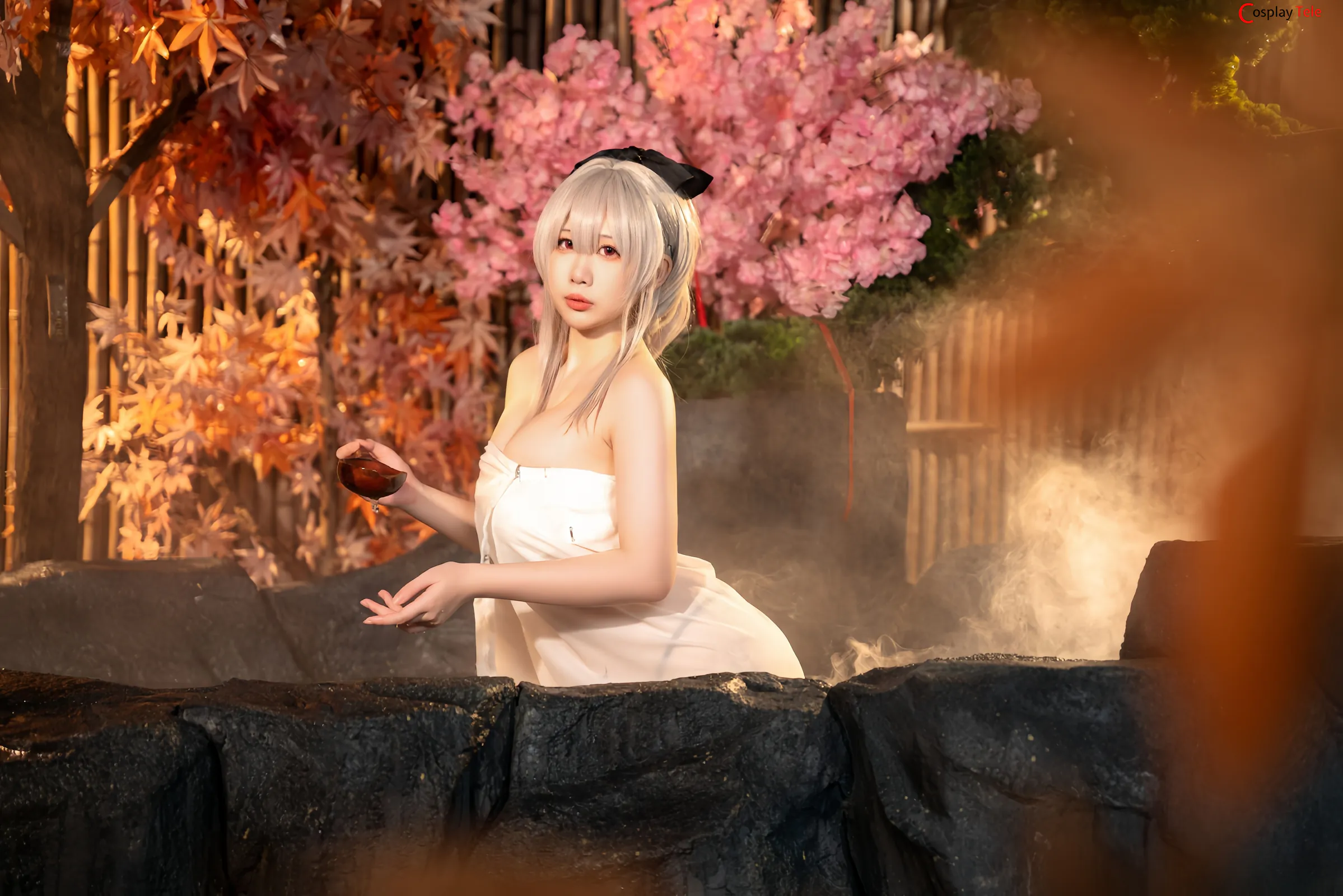 九言 (Jiu Yan) and 小瑶幺幺 (xiaoyaoyaoyao12) – Blue Hot Spring “65 photos” 第8张图