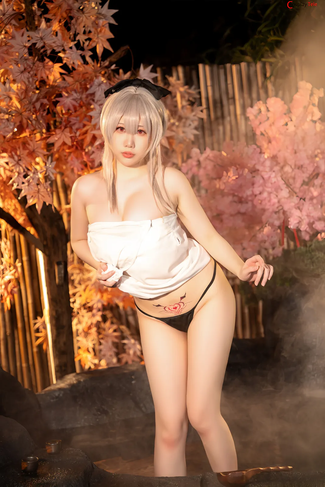 九言 (Jiu Yan) and 小瑶幺幺 (xiaoyaoyaoyao12) – Blue Hot Spring “65 photos” 第9张图