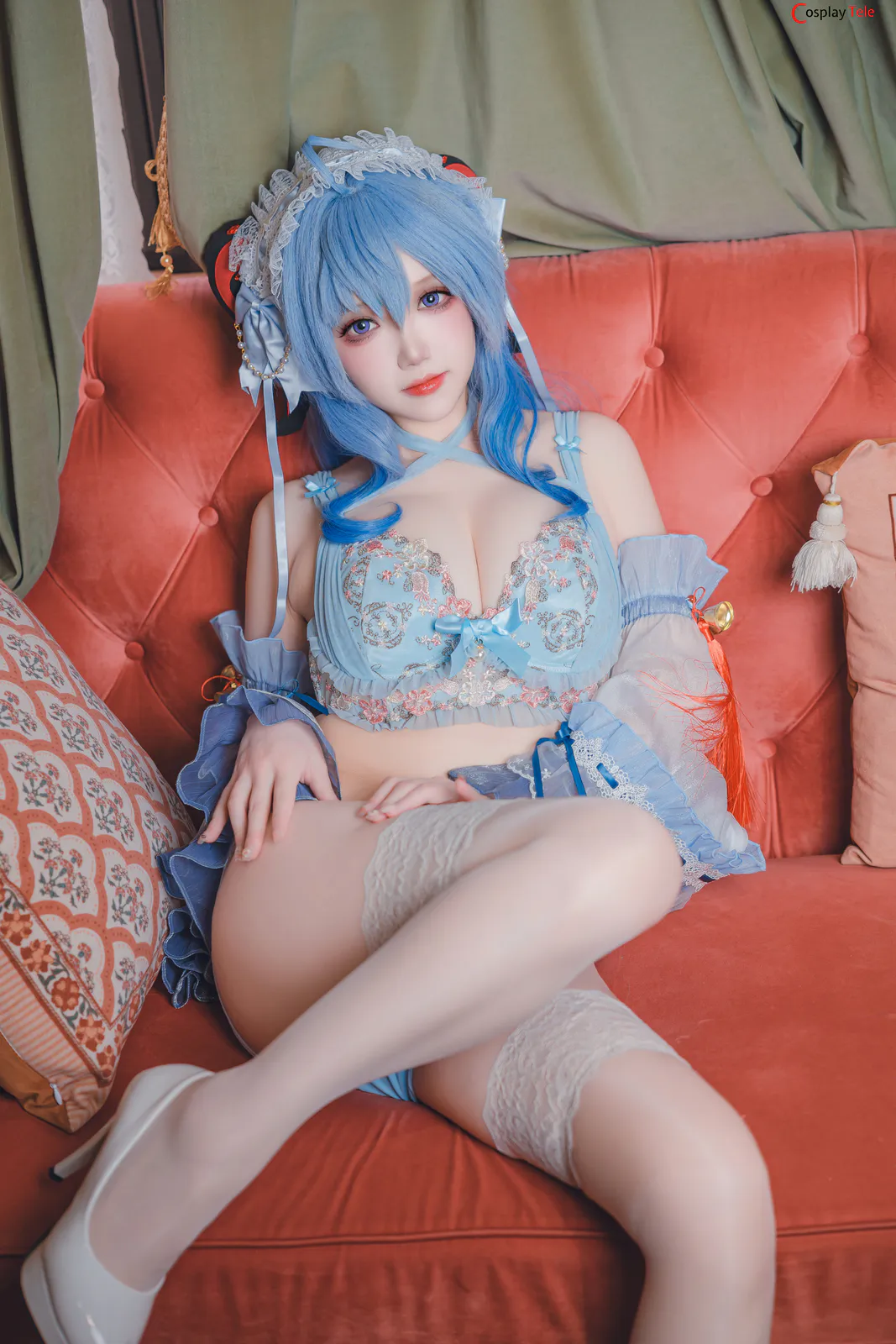 雪晴Astra (雪晴嘟嘟) cosplay Ganyu – Genshin Impact “45 photos and 1 video” 第4张图