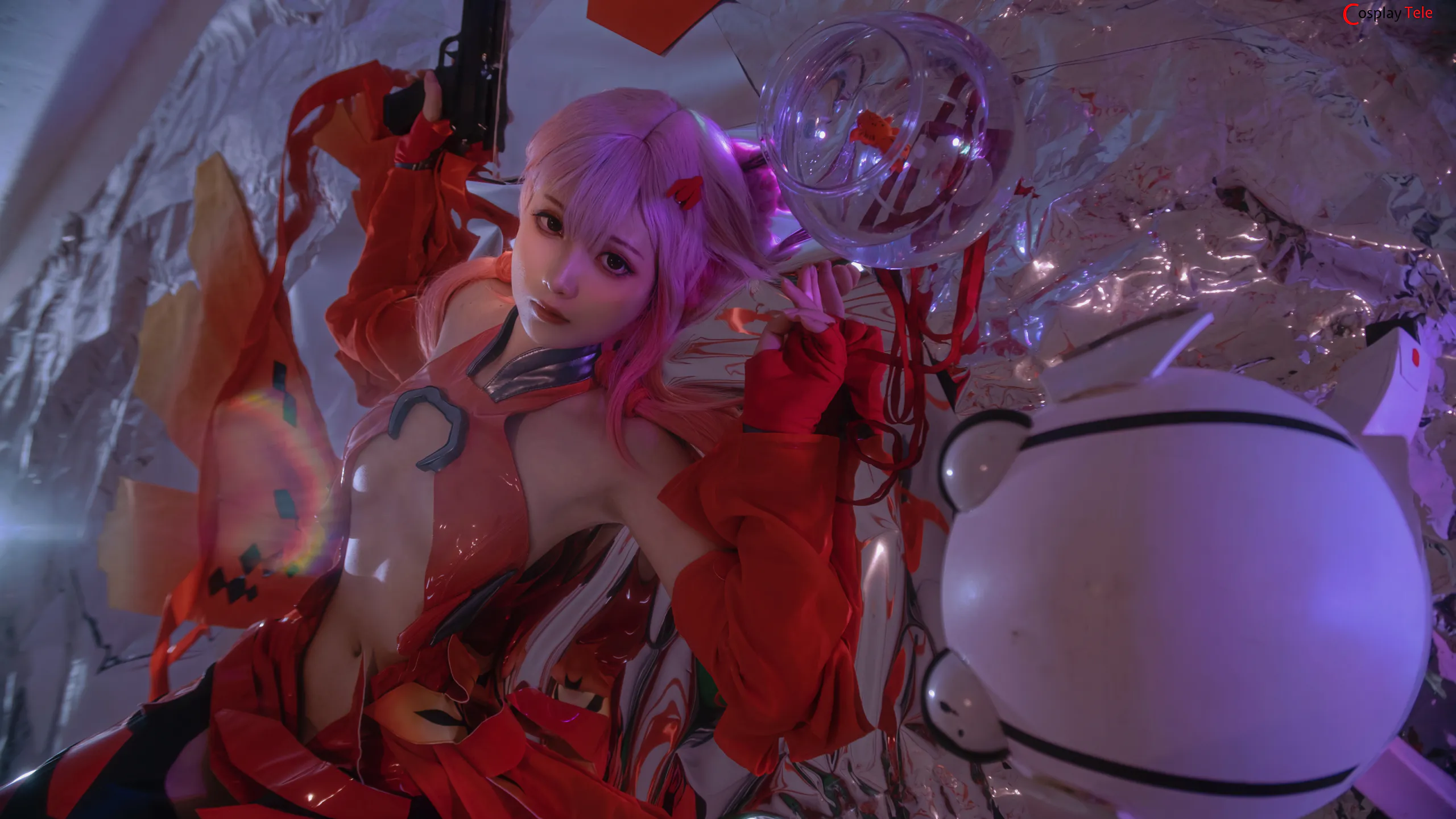 小和甜酒 (xiaohetianjiu) cosplay Inori Yuzuriha – Guilty Crown “58 photos and 1 video” 第15张图
