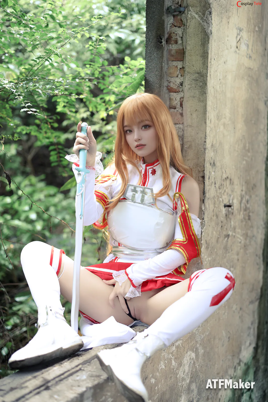 ATFM – Tsubaki cosplay Yuuki Asuna Battle – Sword Art Online “39 photos” 第2张图