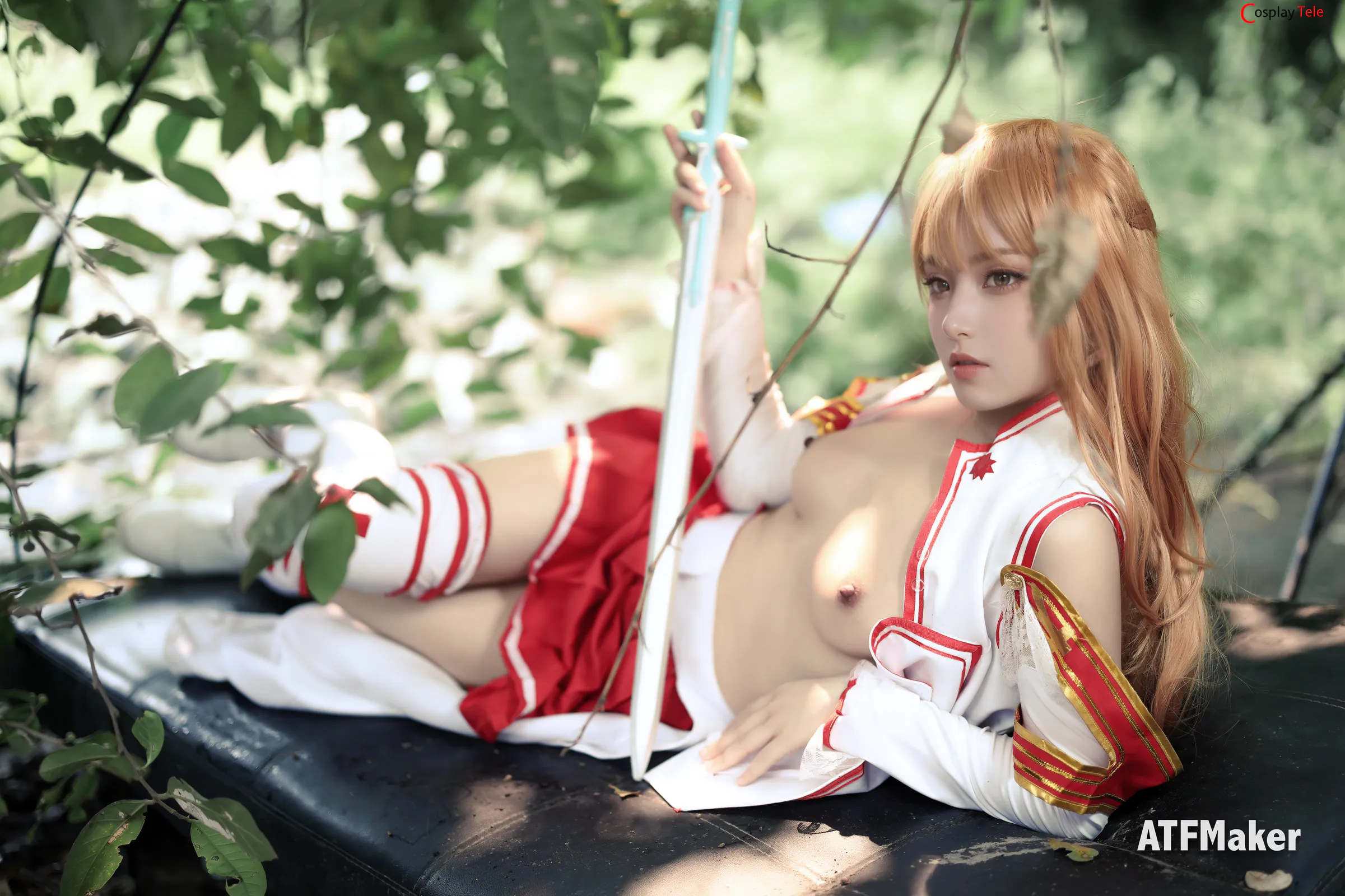 ATFM – Tsubaki cosplay Yuuki Asuna Battle – Sword Art Online “39 photos” 第8张图