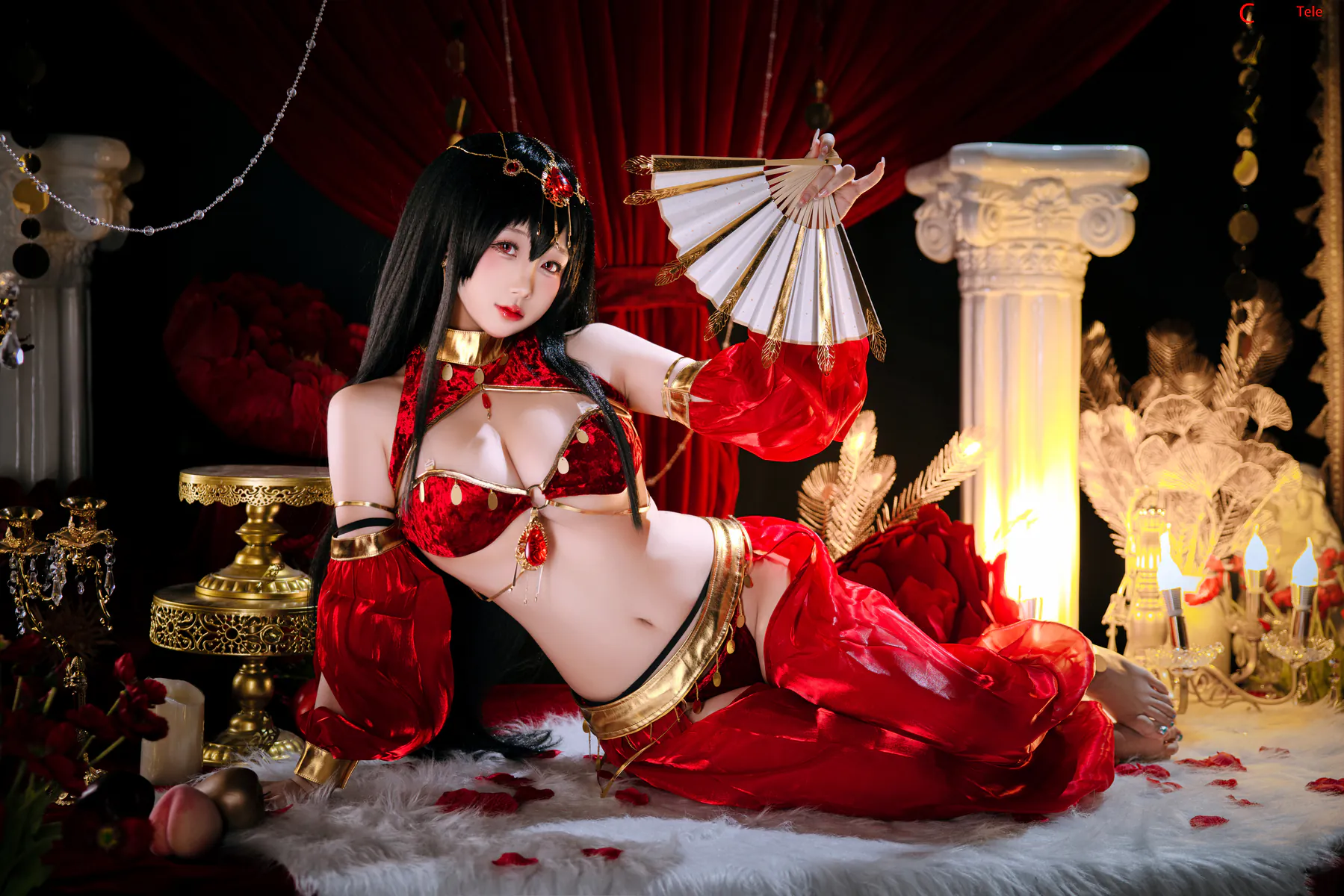 Rinaijiao-(日奈娇) cosplay Taihou – Azur Lane “97 photos and 3 gifs” 第1张图