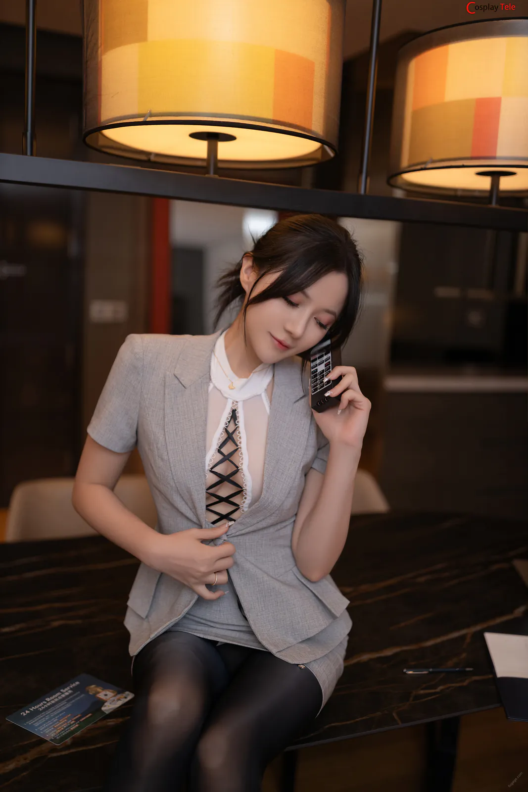 鱼子酱Fish – Secretary “122 photos” 第14张图
