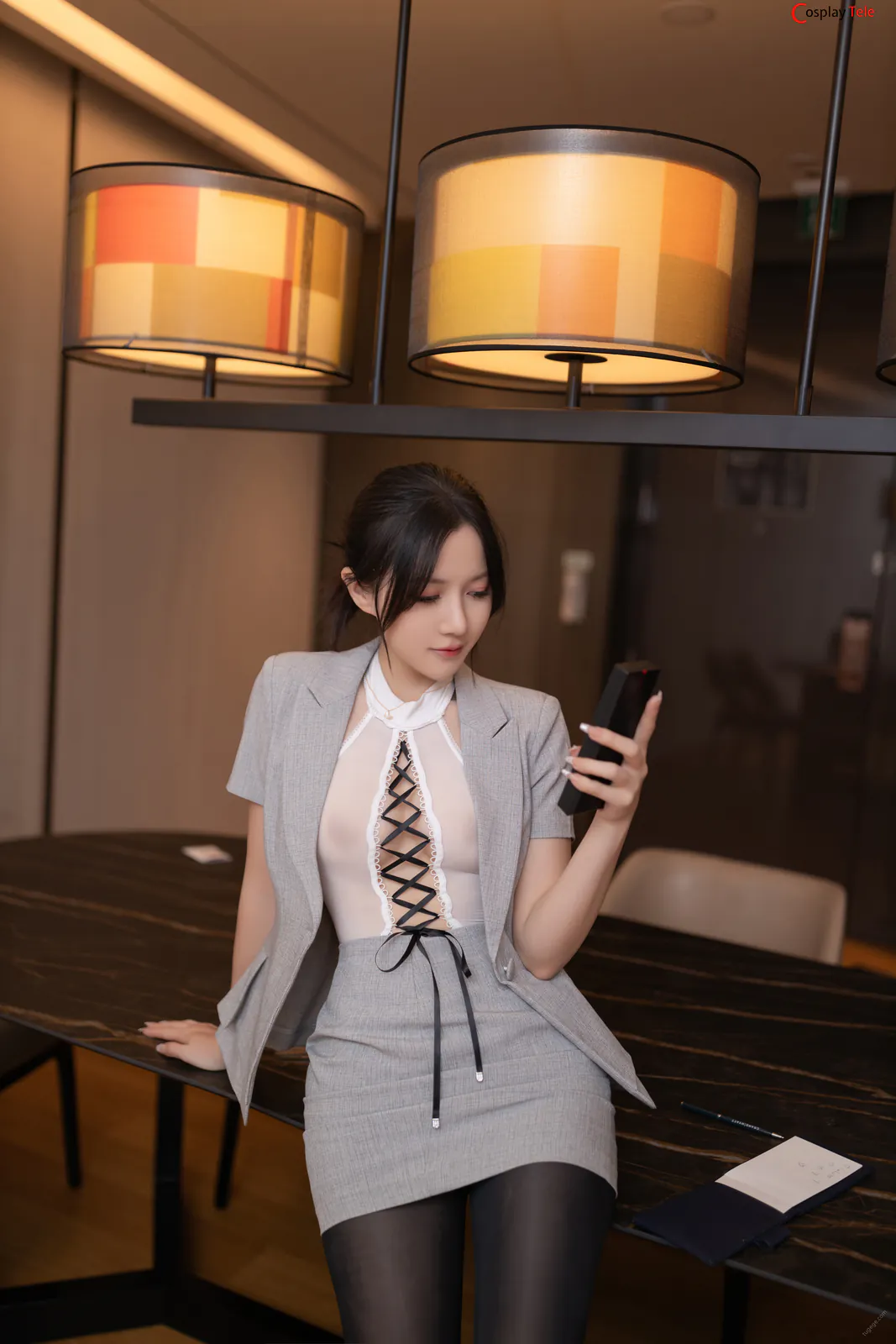 鱼子酱Fish – Secretary “122 photos” 第17张图