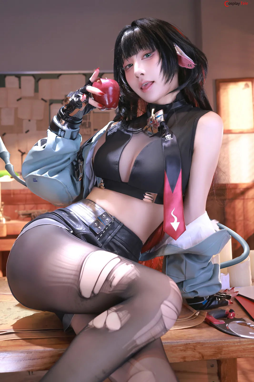 水淼Aqua cosplay Jane Doe – Zenless Zone Zero “91 photos” 第14张图