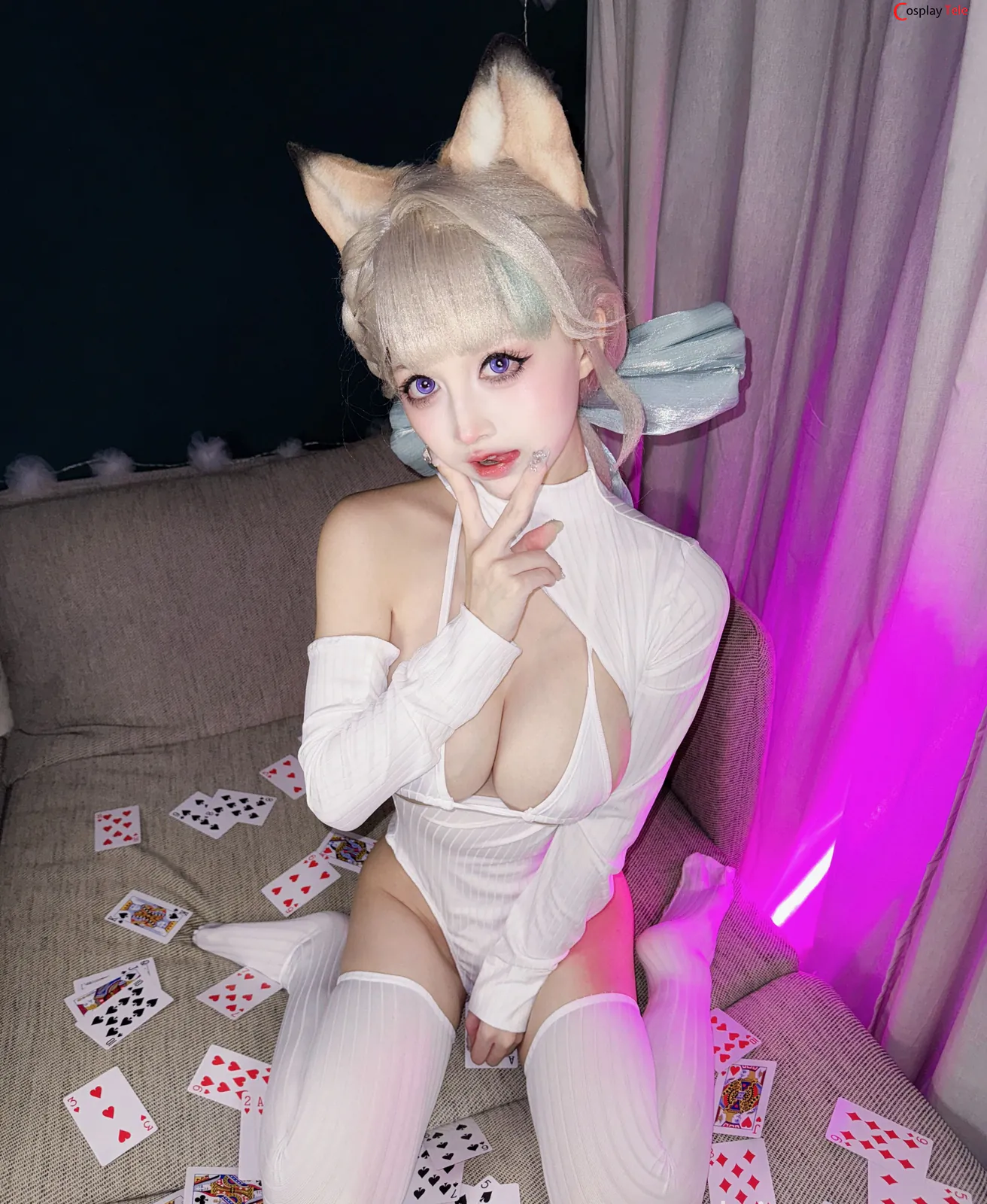 Okita Rinka (沖田凜花Rinka) cosplay Lynette – Genshin Impact “46 photos and 1 video” 第5张图