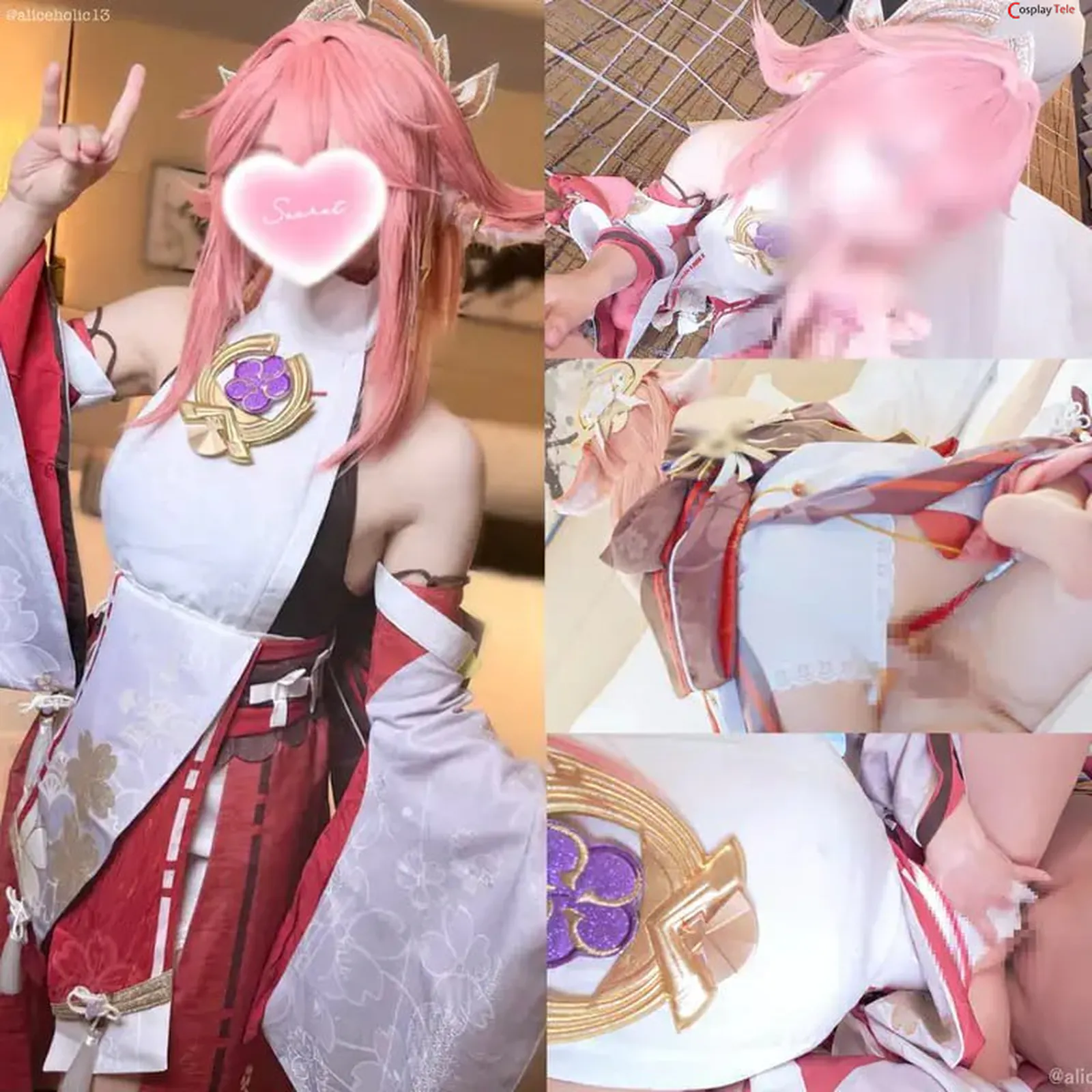 Unknown Cosplayer cosplay Yae Miko – Genshin Impact “25 photos and 1 video” 第1张图