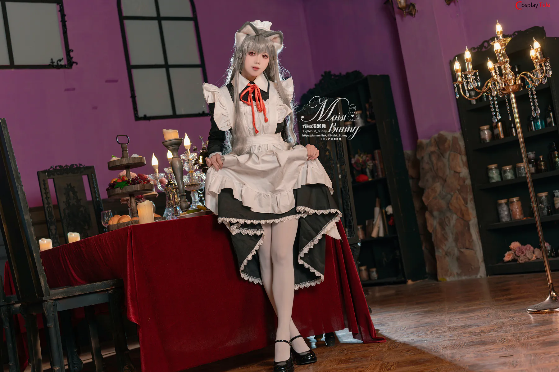 咬一口兔娘ovo (Yaokoututu) – Maid “43 photos and 1 video” 第1张图