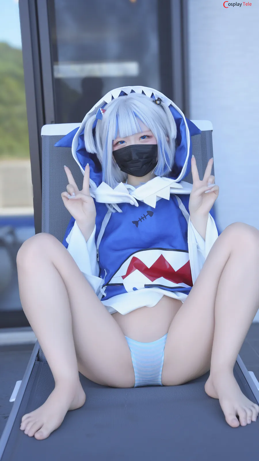 はむすけ (hamham_sk) cosplay Gawr Gura – Hololive “111 photos and 1 video” 第85张图
