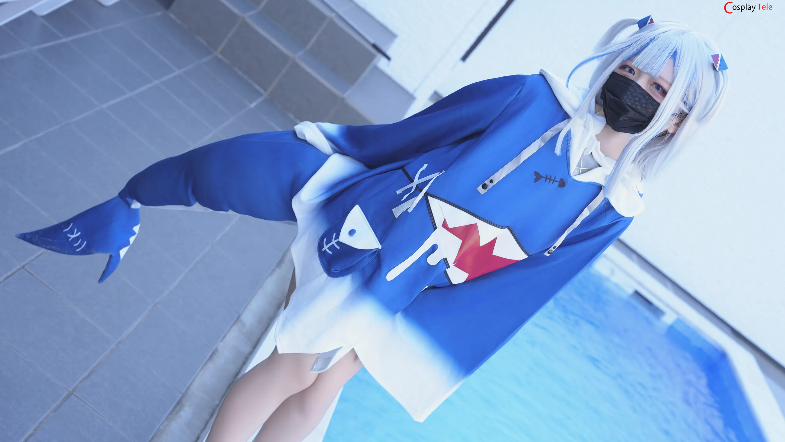 はむすけ (hamham_sk) cosplay Gawr Gura – Hololive “111 photos and 1 video” 第8张图