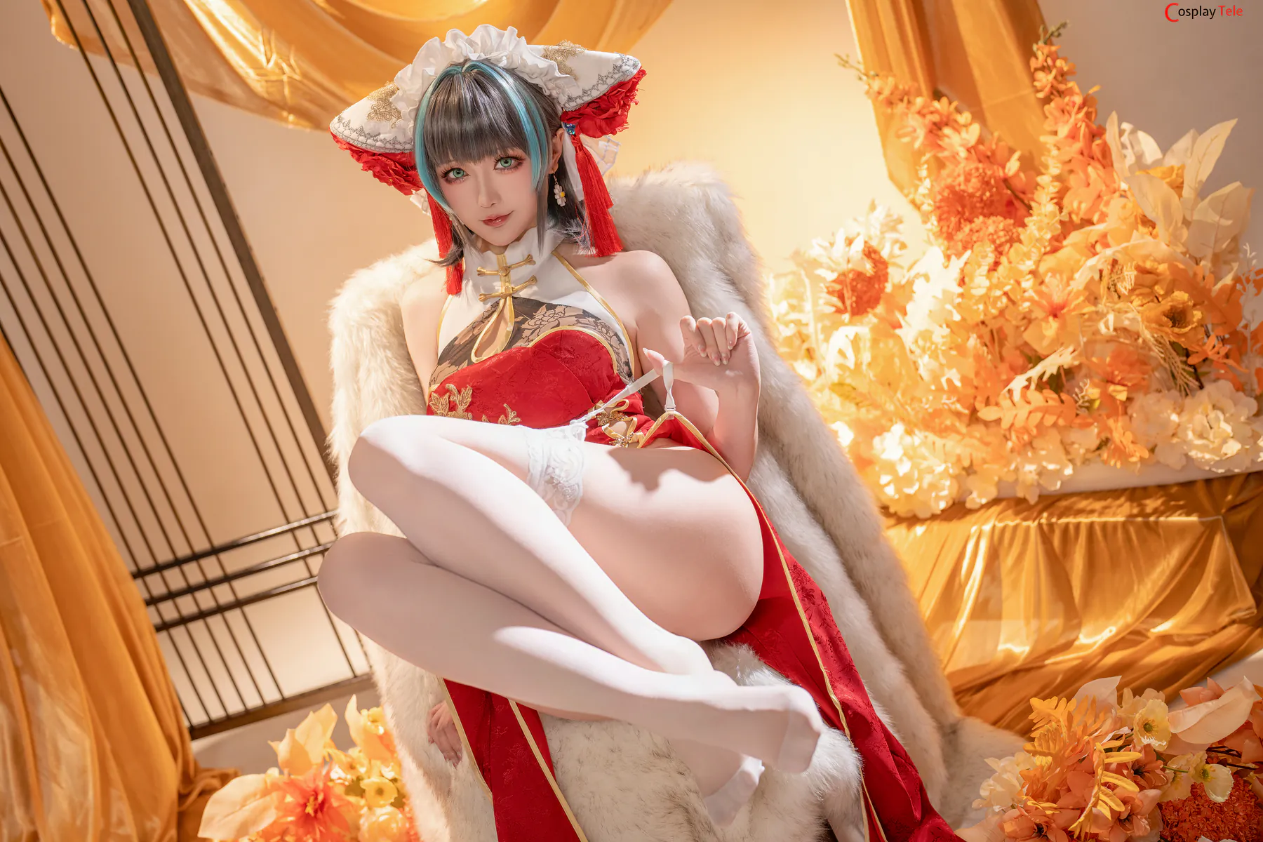 Hoshilily (星之迟迟) cosplay Cheshire – Azur Lane “50 photos and 1 video” 第9张图