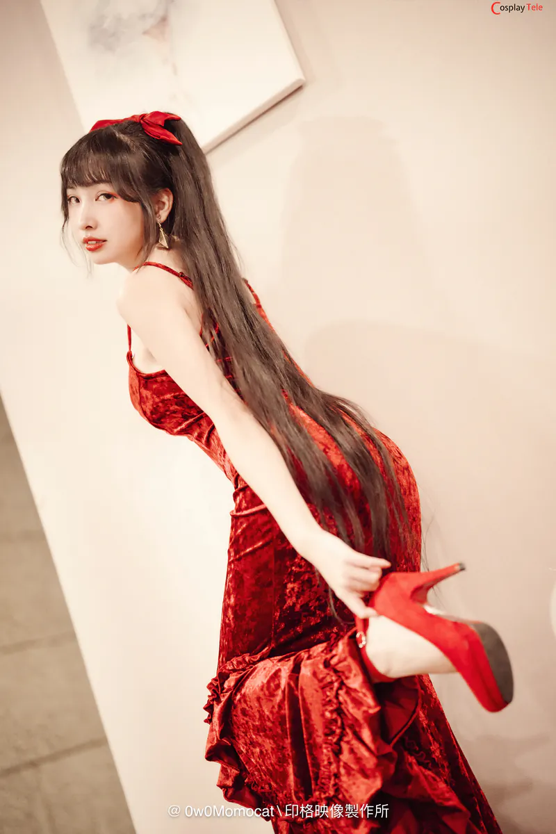慕慕Momo – Red Dress “61 photos and 1 video” 第12张图