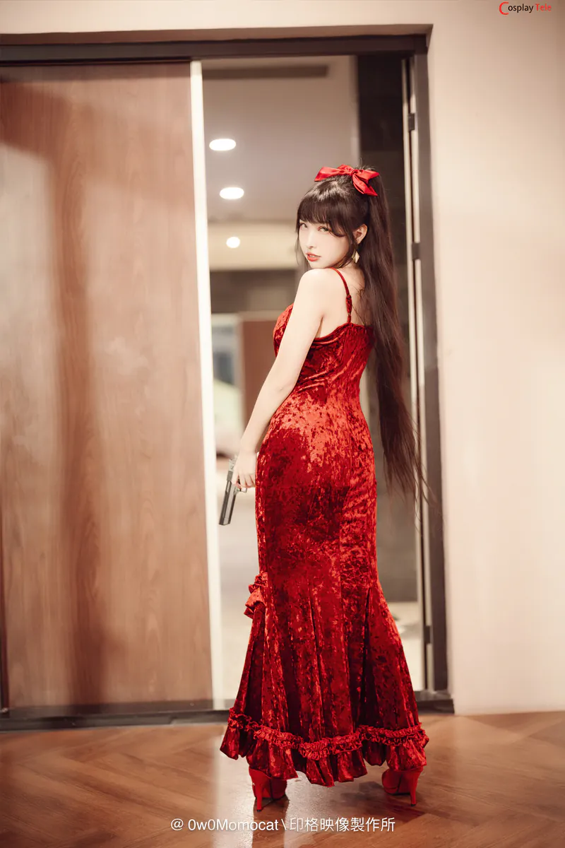 慕慕Momo – Red Dress “61 photos and 1 video” 第1张图