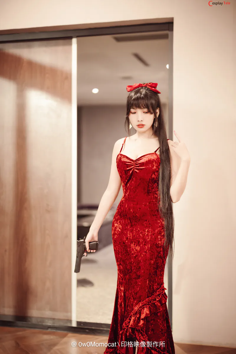 慕慕Momo – Red Dress “61 photos and 1 video” 第2张图