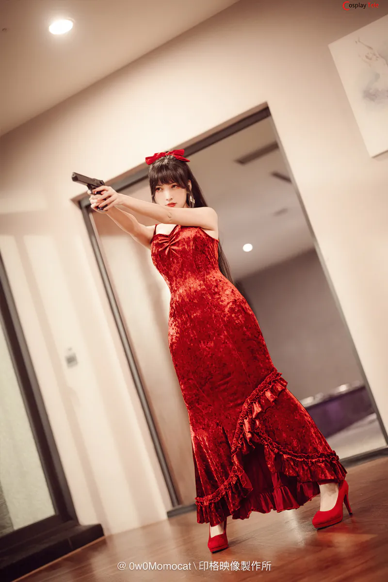 慕慕Momo – Red Dress “61 photos and 1 video” 第4张图
