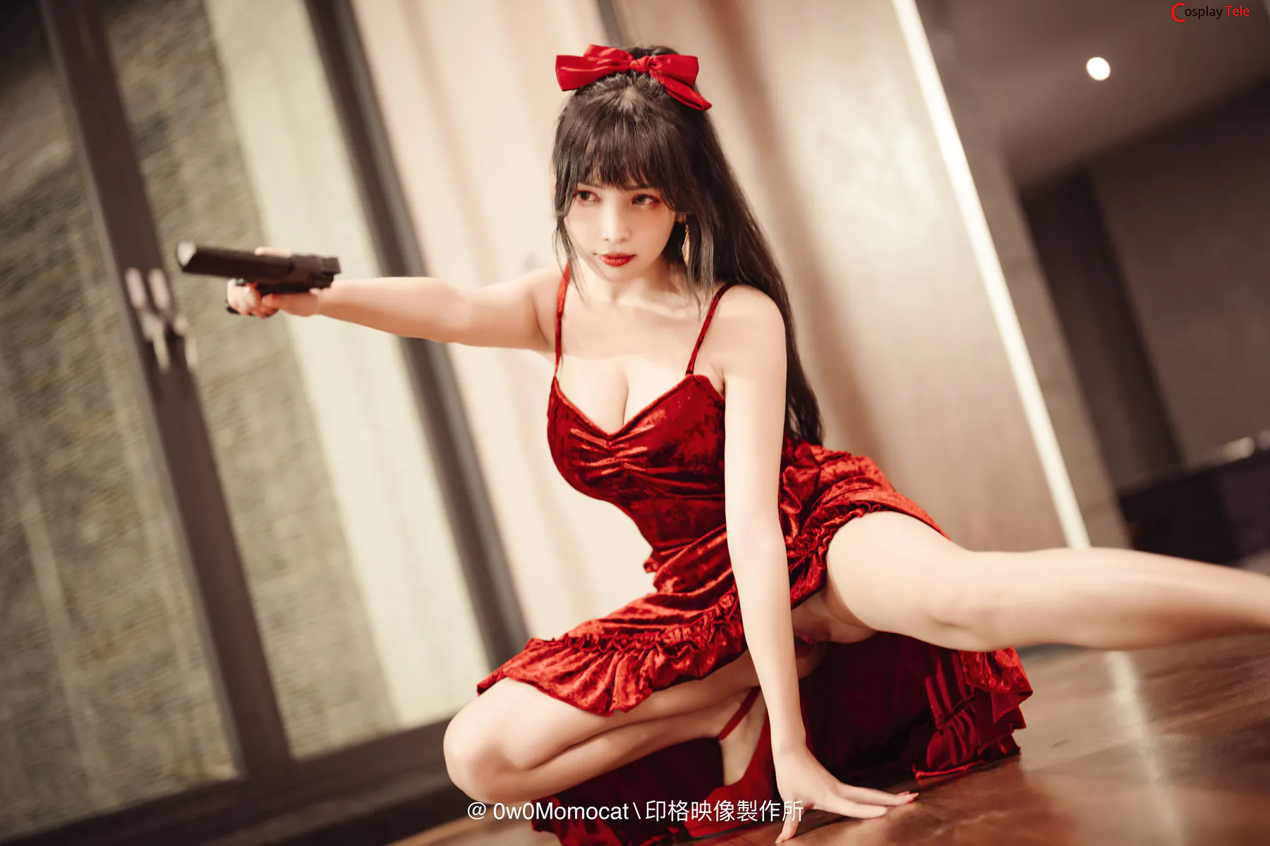 慕慕Momo – Red Dress “61 photos and 1 video” 第5张图