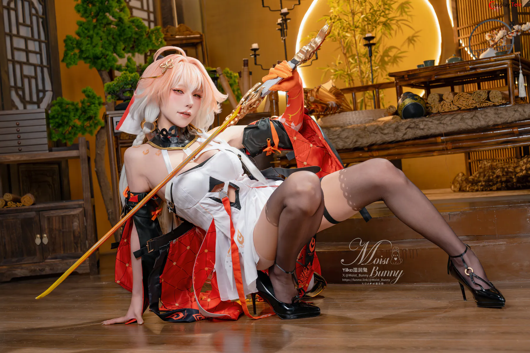 咬一口兔娘ovo (Yaokoututu) cosplay Changli – Wuthering Waves “112 photos and 5 videos” 第13张图